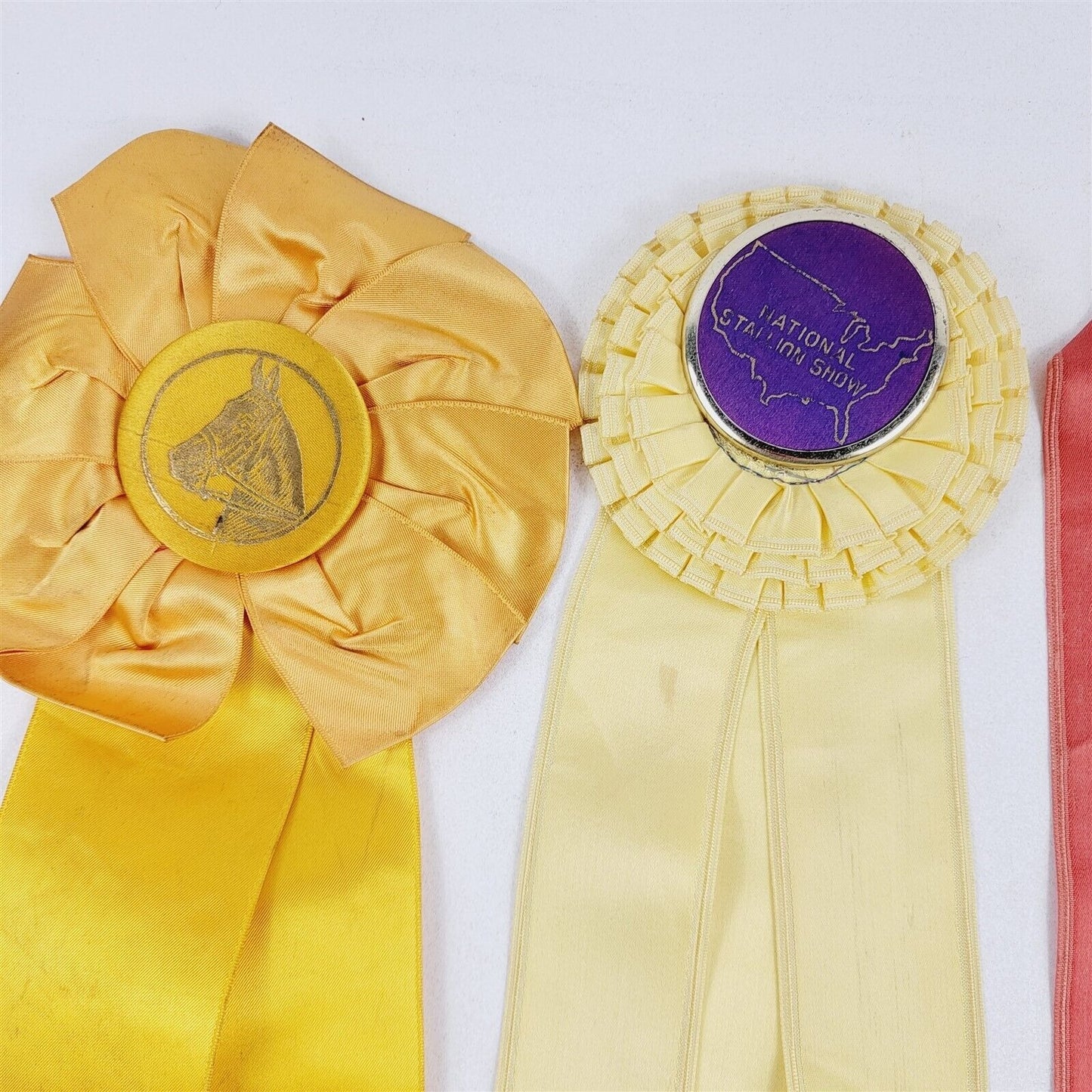 8 Vintage Waterloo Iowa Indiana Palomino Horse Parade Award Ribbons 1946-1950