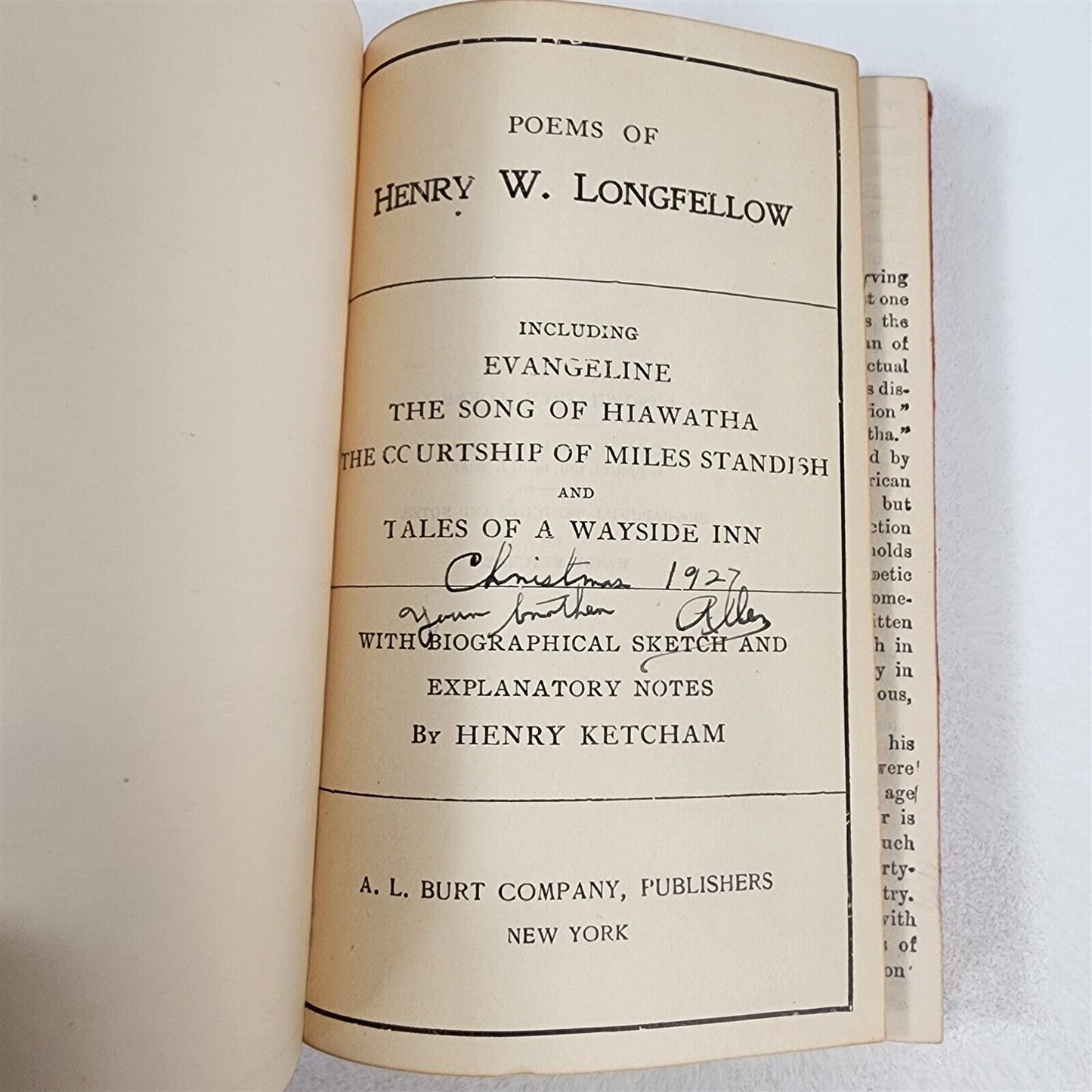 Poems by Henry W. Longfellow Leatherbound with Dust Jacket 1901