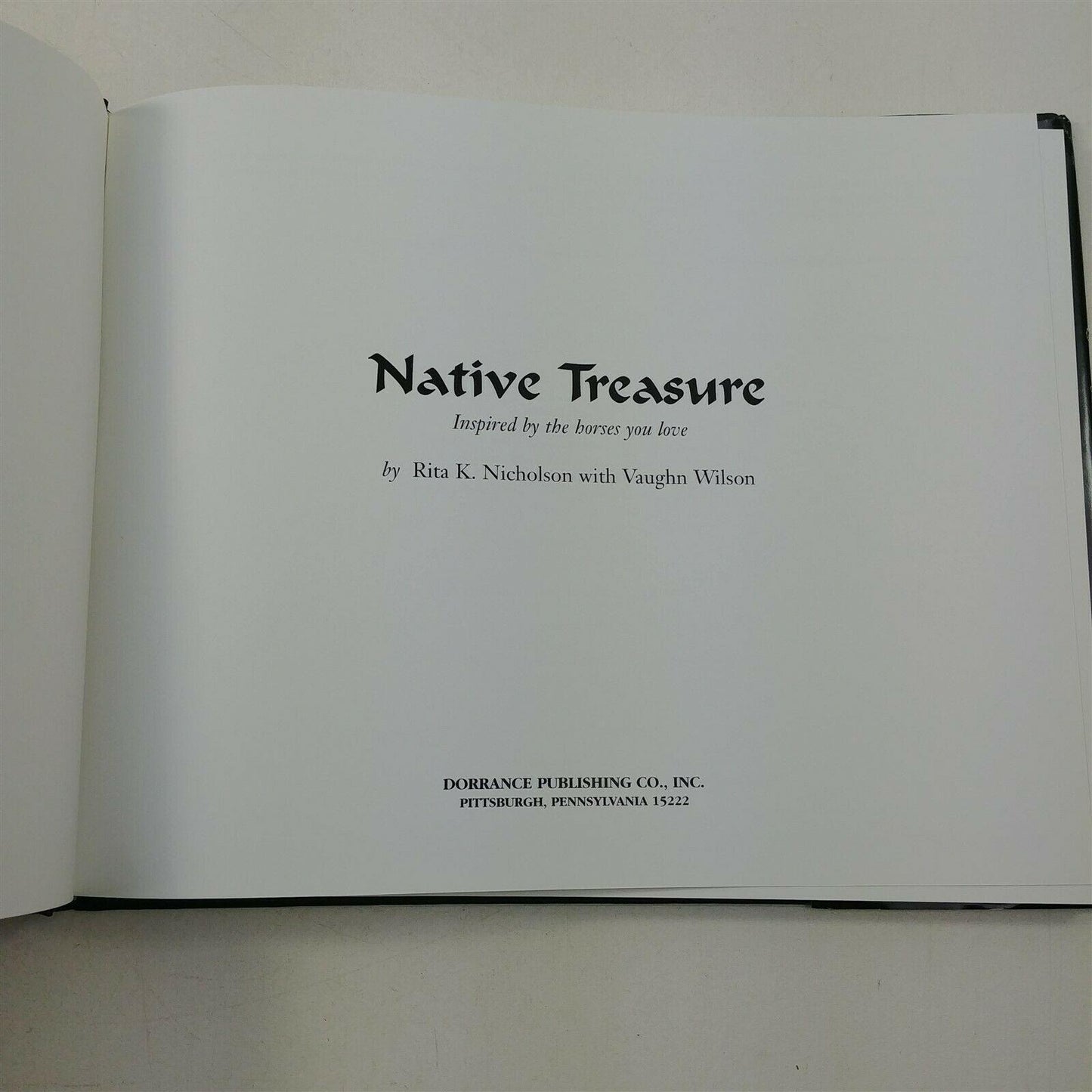 Native Treasure Rita K. Nicholson Vaughn Wilson Hardcover Book w Dj 1st Print Ed