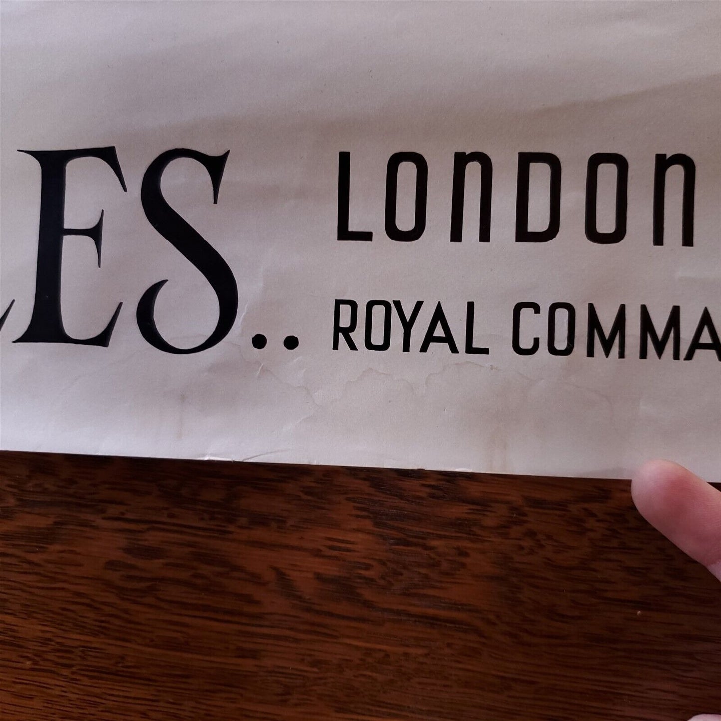 The Beattles London Palladium Royal Command Performance 1963 Rolled Poster