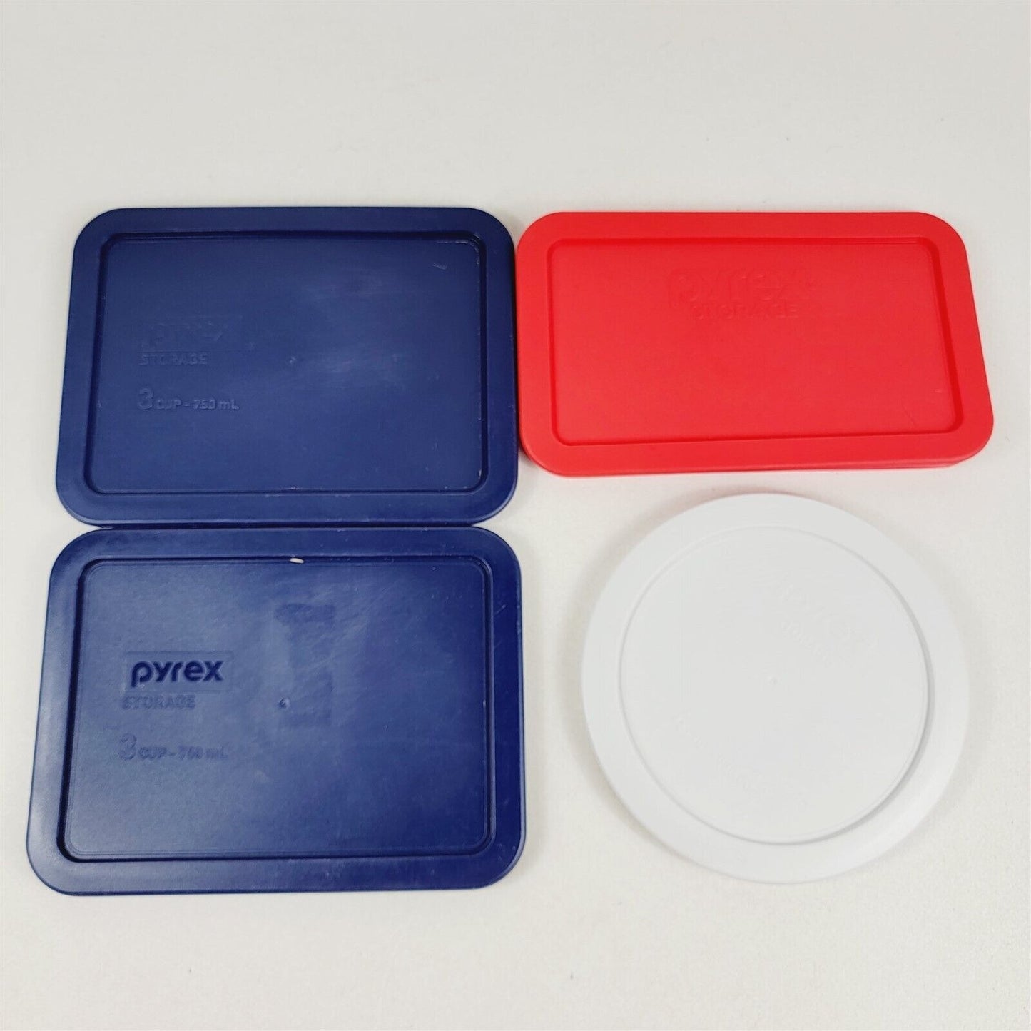 4 Pyrex Plastic Replacement Lids 4 Cup 3 Cup Various Sizes Shapes