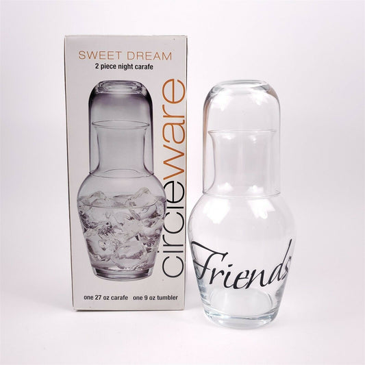 Sweet Dream 2 Piece Night 27 oz Carafe w/ 9 oz Tumbler - Marked Friends