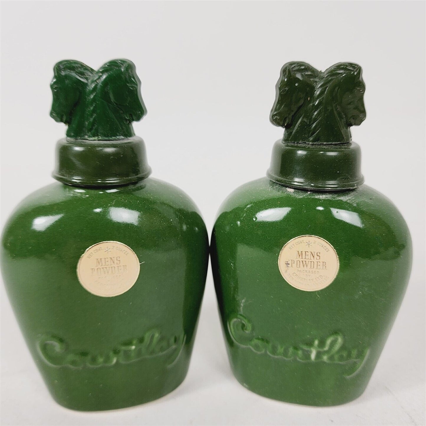 6 Vintage Courtley Green Mens 2 Cologne, 2 After Shave, 2 Powder #3