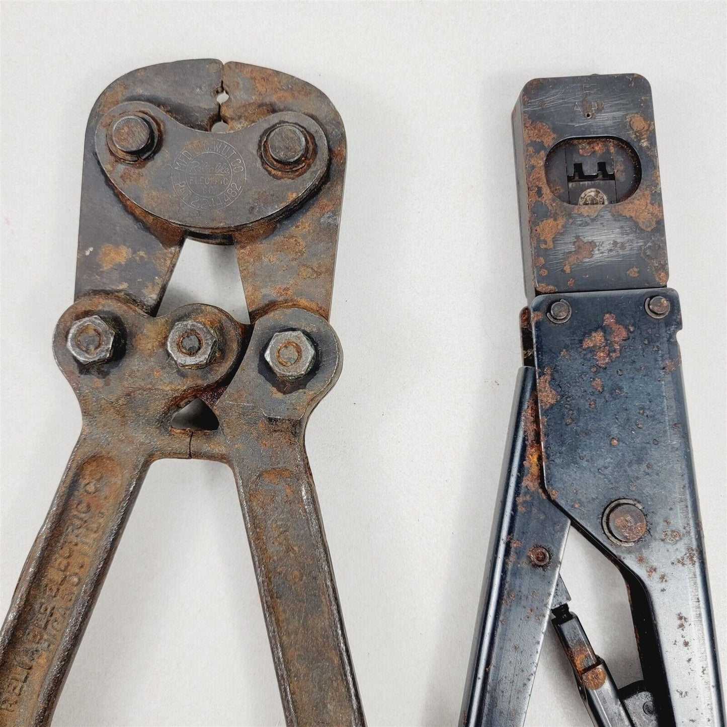 4 Vintage Crimping Wire Cutter Hand Tools Pliers