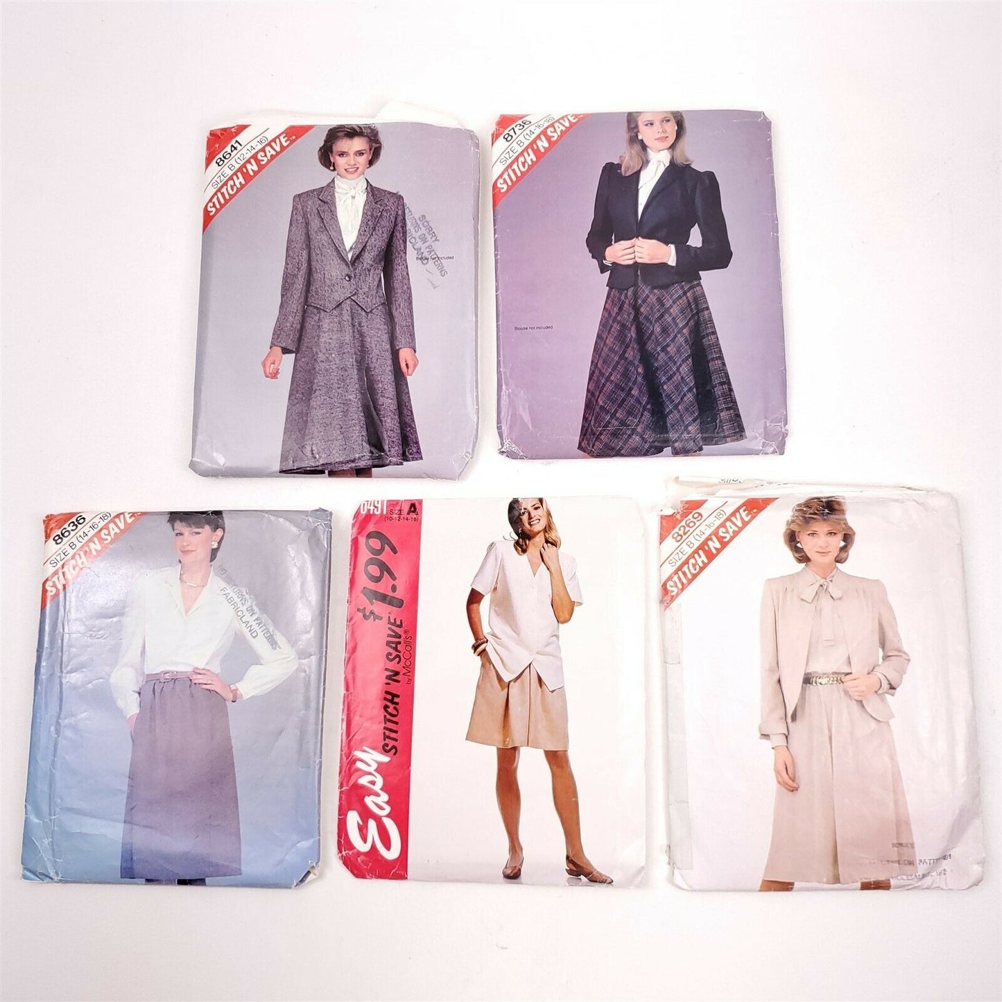 11 Vintage to Now Sewing Patterns Women's Clothing Sizes 12-18 (Mostly)