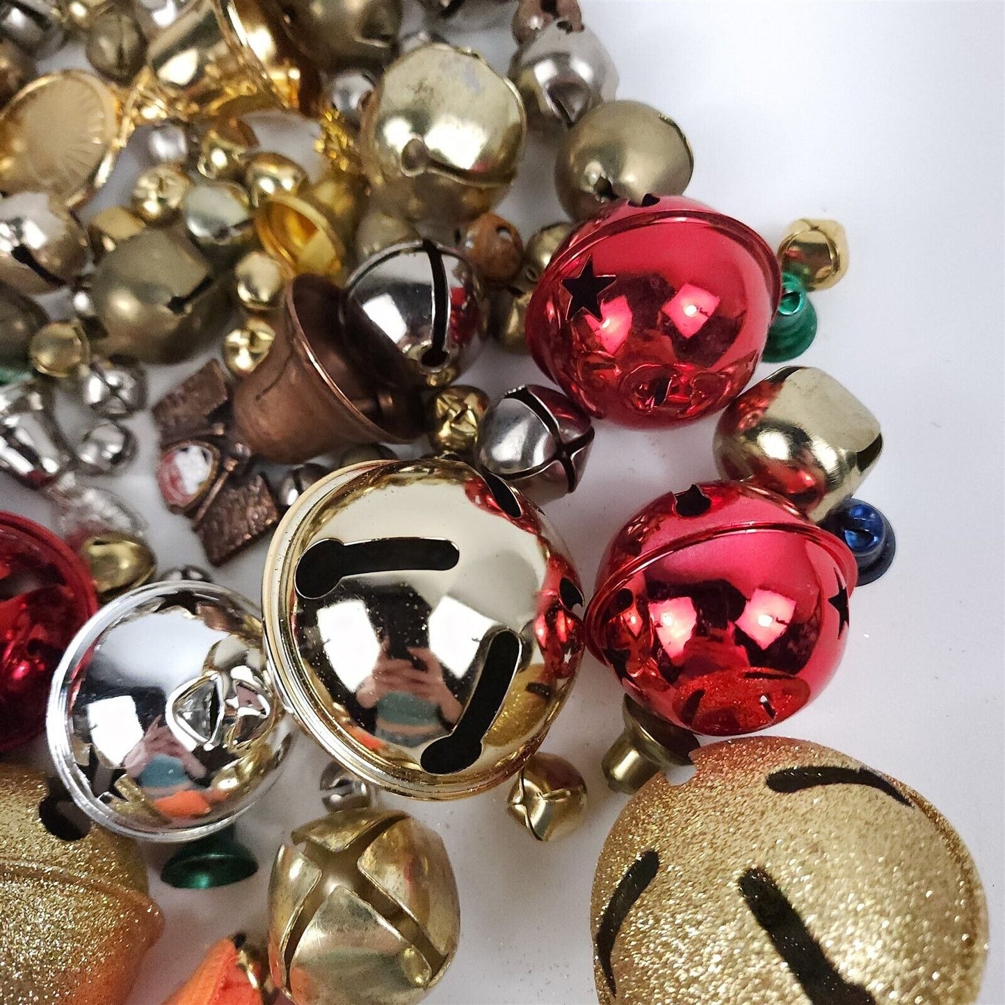 Lot of 160+ Metal Jingle Bells Arts Crafts Misc.