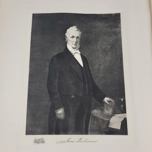 James Buchanan 1901 White House Gallery Official Portraits Presidents Gravure