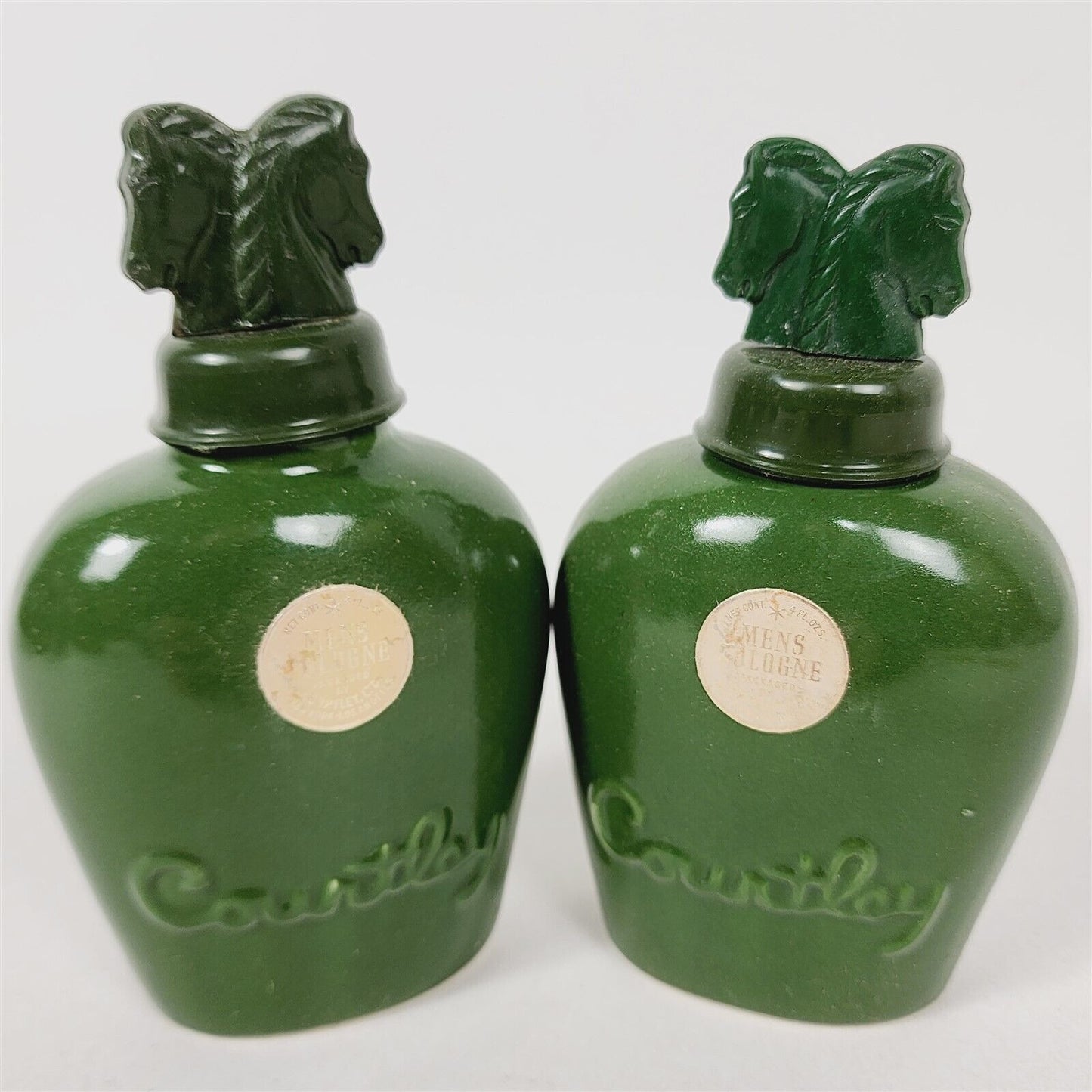 6 Vintage Courtley Green Mens 2 Cologne, 2 After Shave, 2 Powder #1