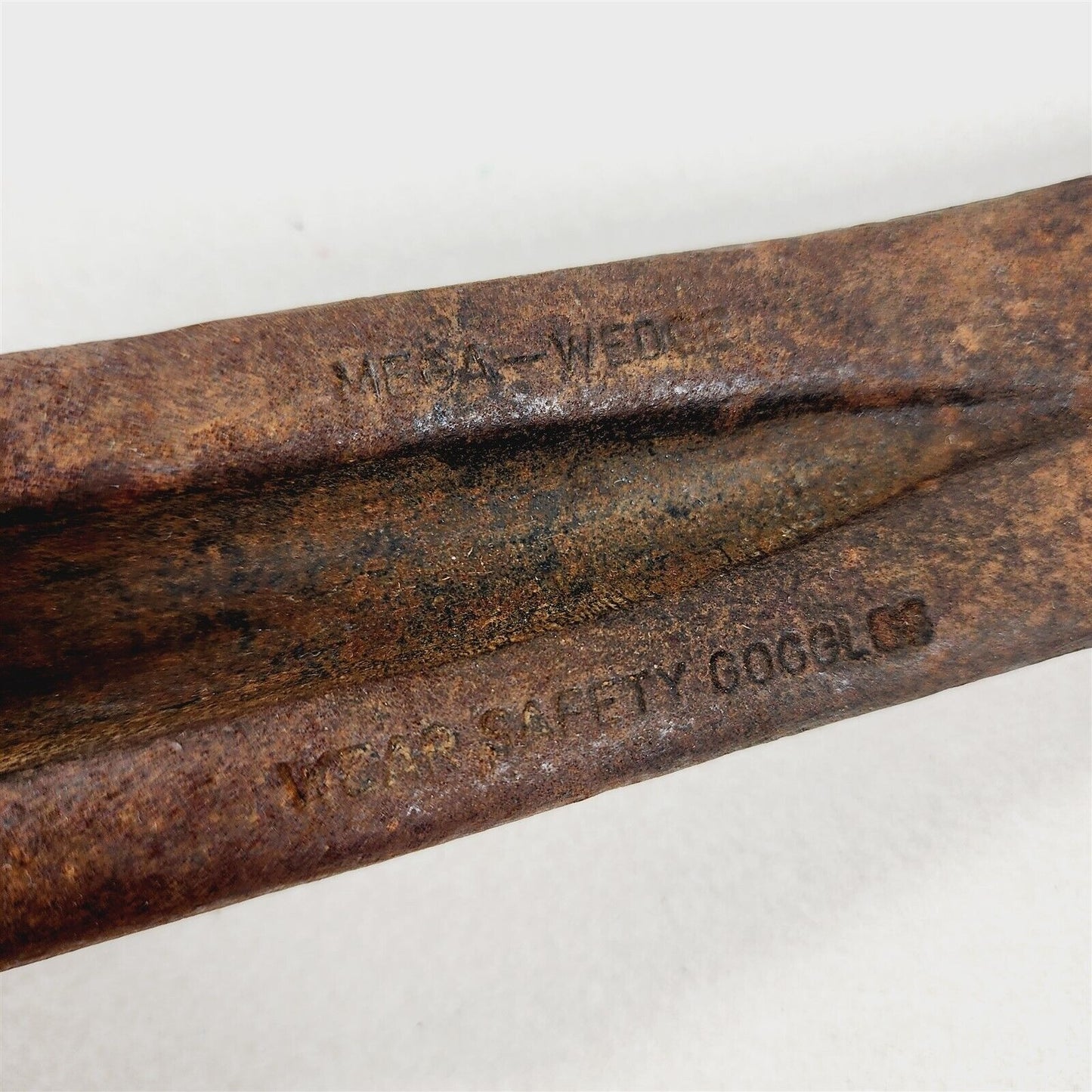 3 Vintage Cast Iron Wood Splitting Wedges Logging - 9 1/2"-10"