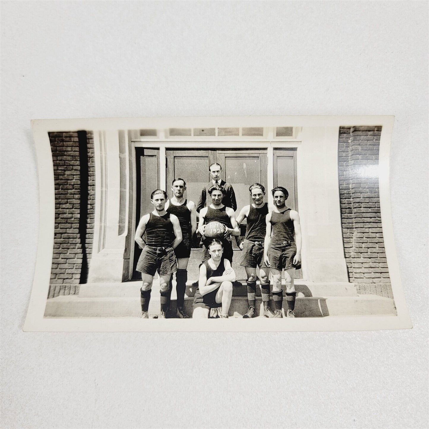 3 Vintage Photos 1924 PHS Portland OR High School Boys Basketball Team Pictures