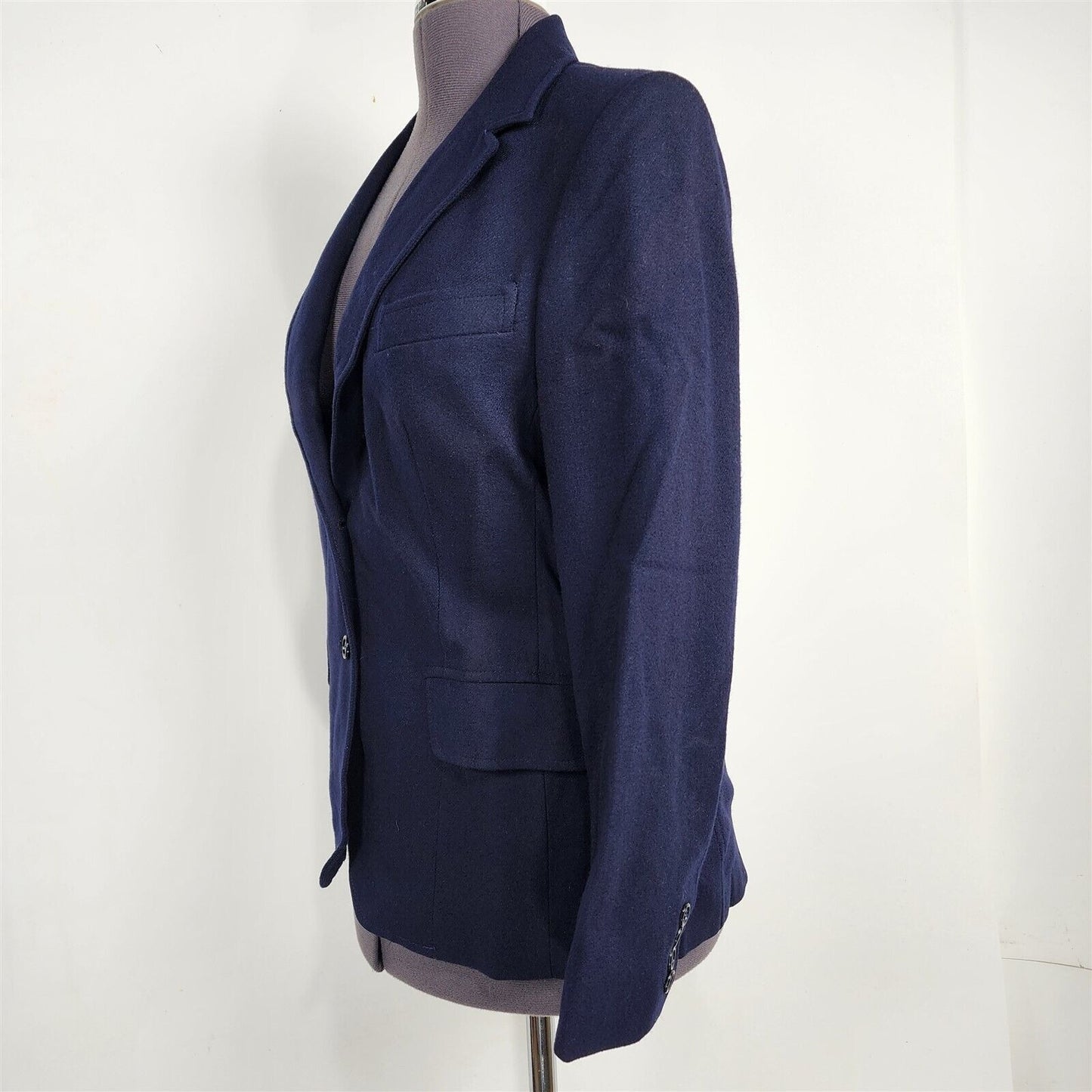 Vintage 1970s Evan Picone Navy Blue Jacket Skirt Suit Set Tag Size 14