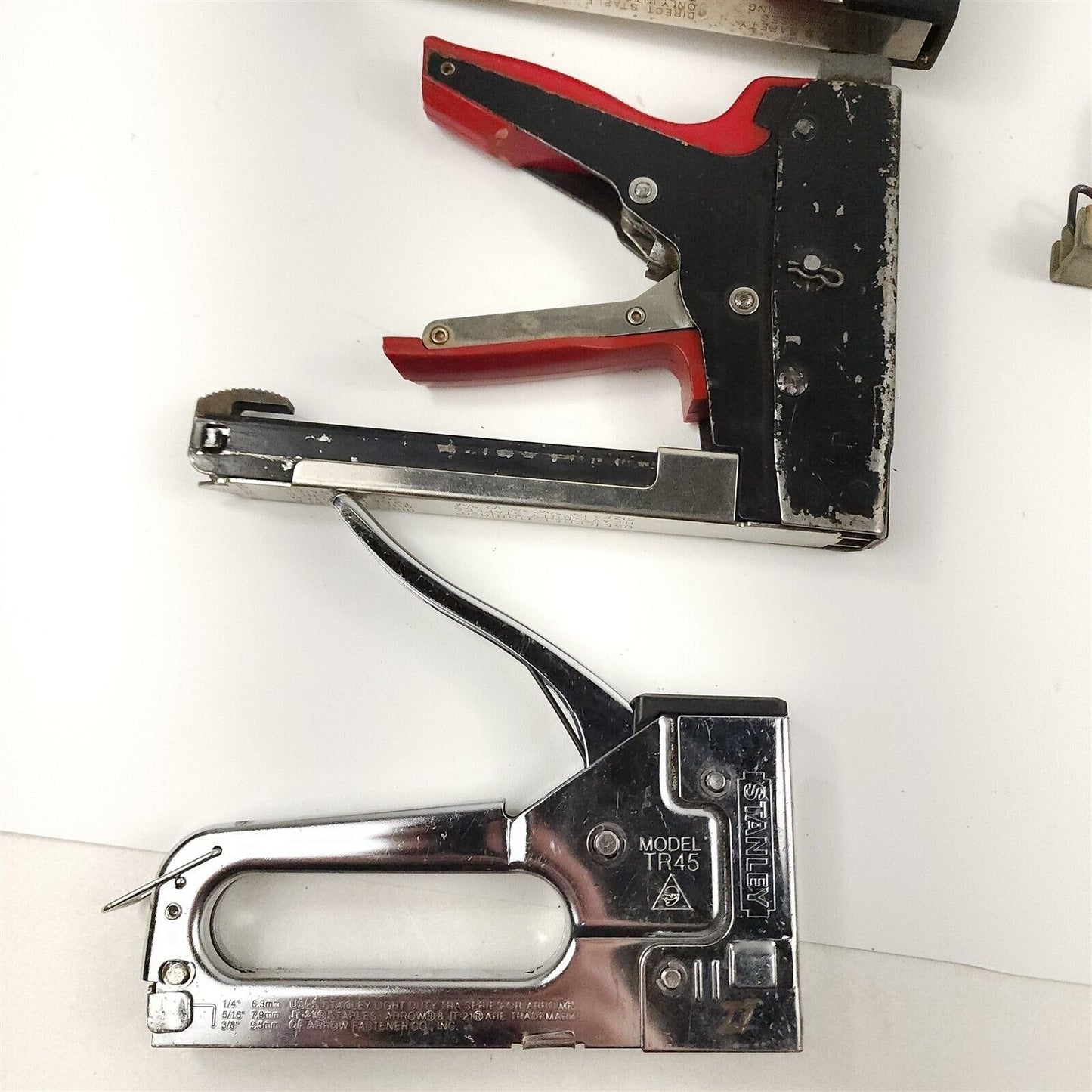 6 Staplers Staple Guns Stanley Craftsman