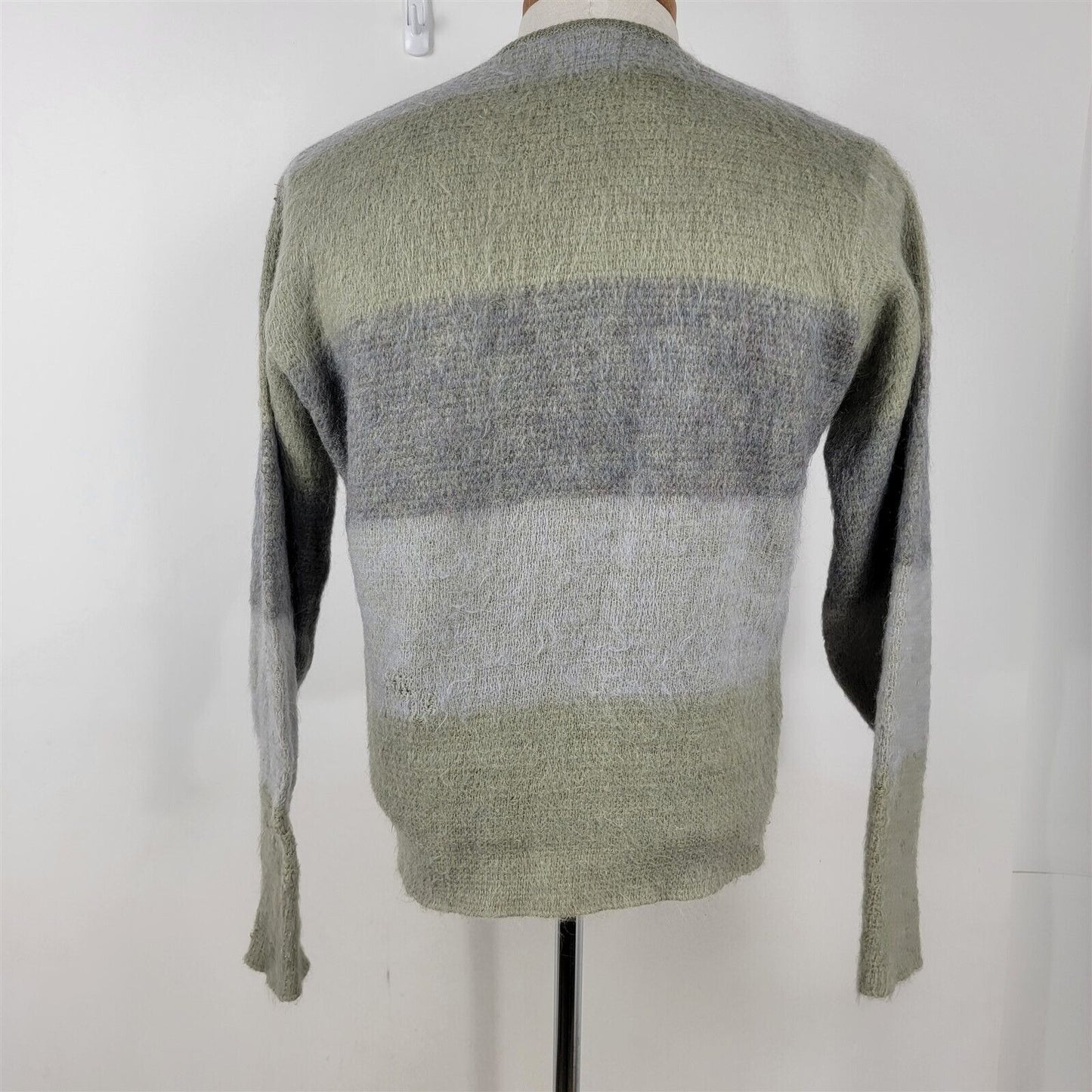 Vintage 1960s Campus Distressed Wool Mohair Sweater Mens Size M