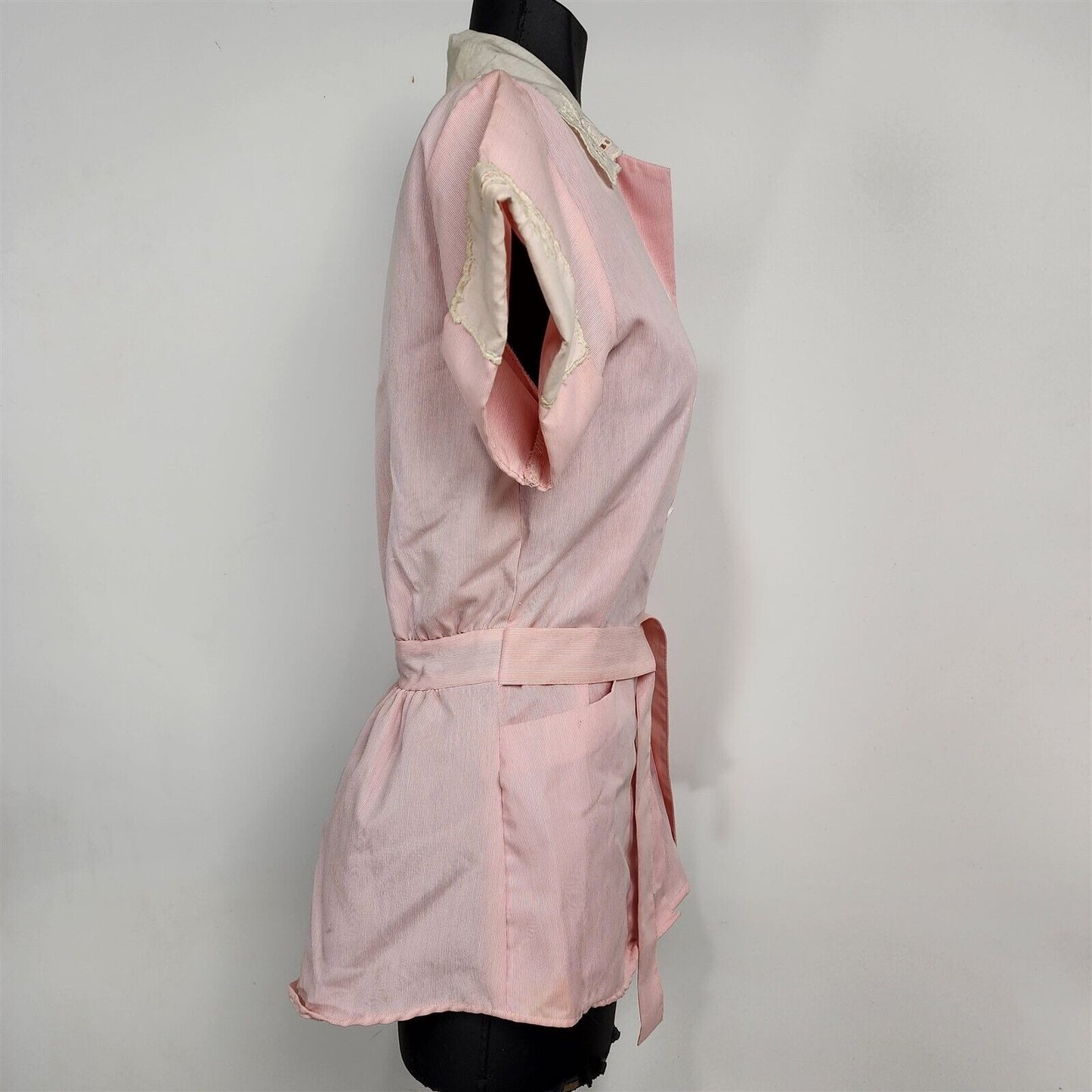 Vintage Barco Vintage Pink Button Front Uniform Shirt Top Womens Size S