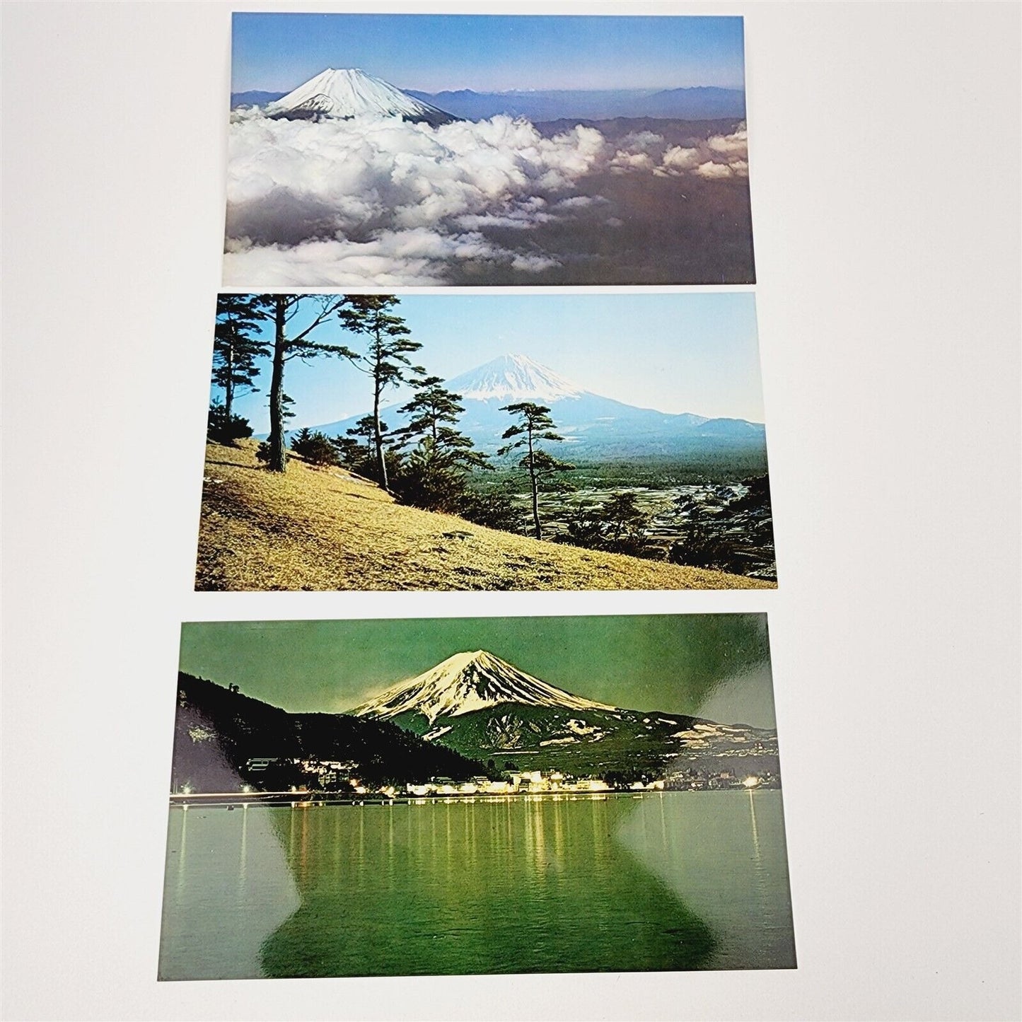 Vintage Mount Fuji National Park 8 Large Postcard Set - 11 1/4" x 6 1/4"