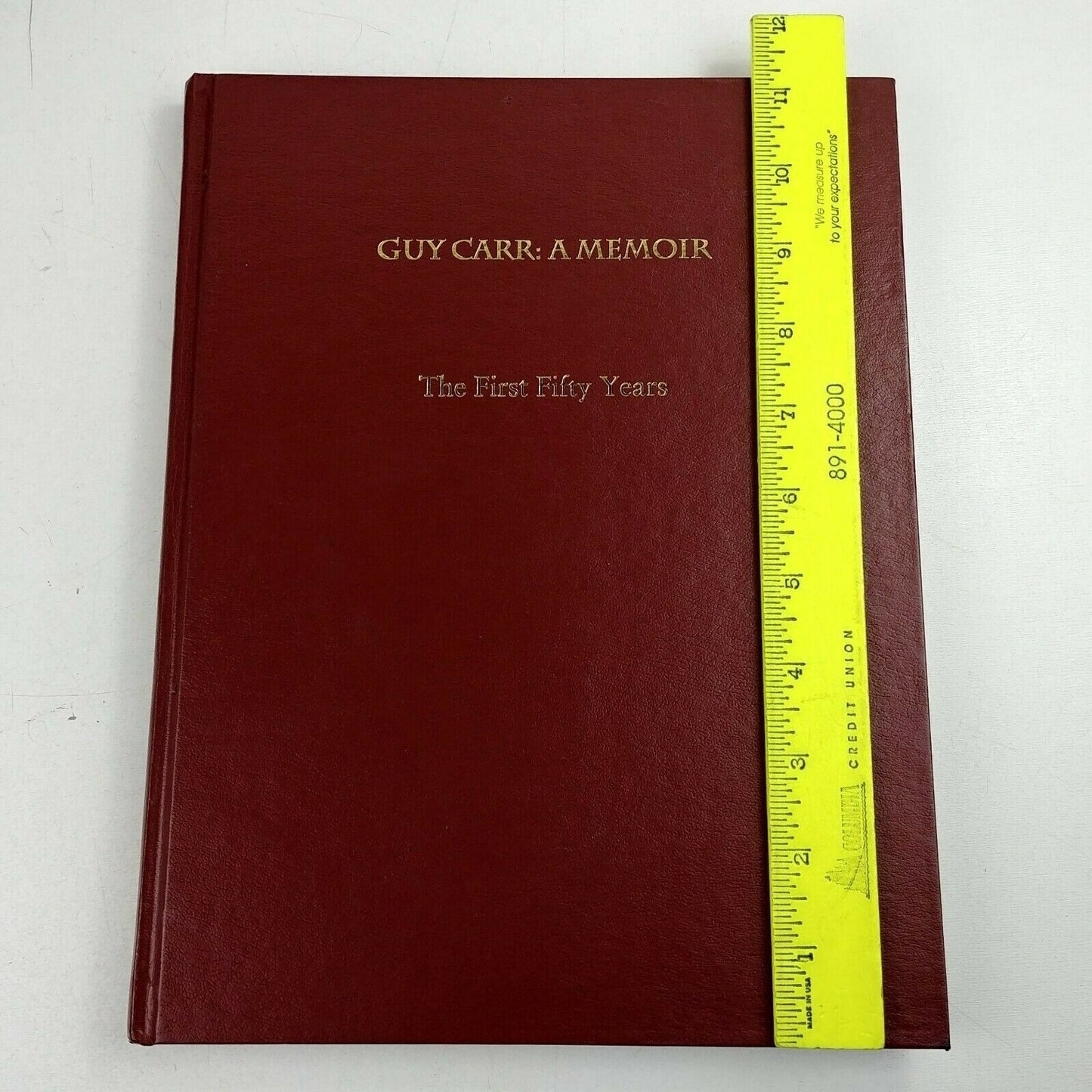 Guy Carr A Memoir The First Fifty Years 1993 Hardcover Beaverton Oregon