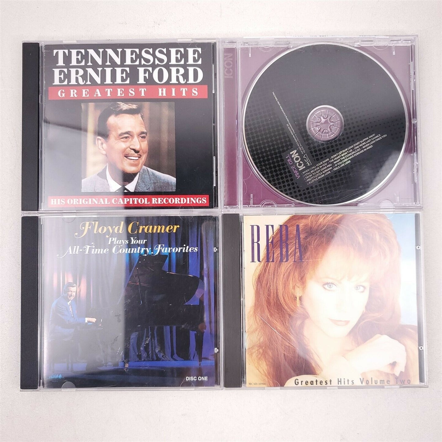 8 Country Music CD's Reba, Floyd Cramer, Roger Whittaker