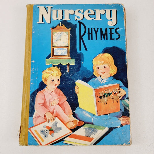 Nursery Rhymes 1936 Illustrated Whitman Hardcover Book A Very First Poetry Book