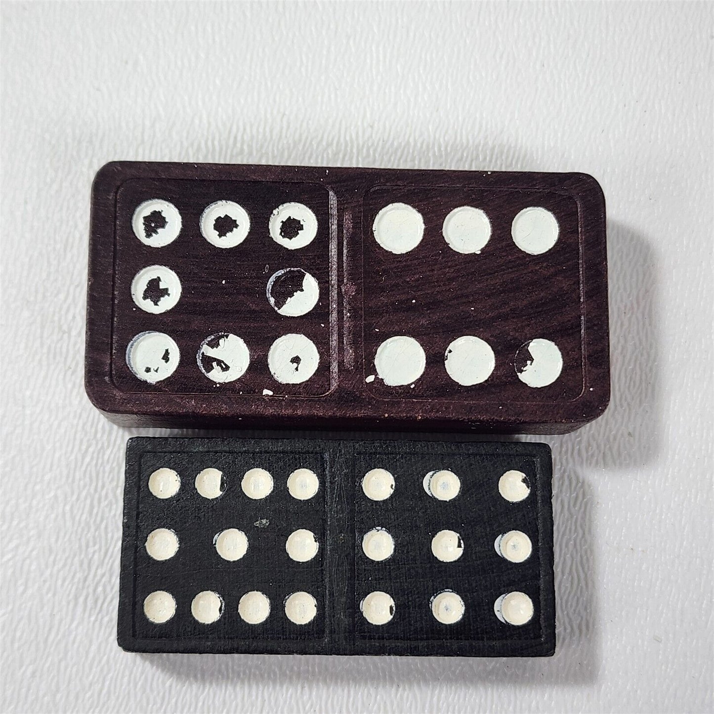 140 Vintage Wood Dominos 2 Sizes