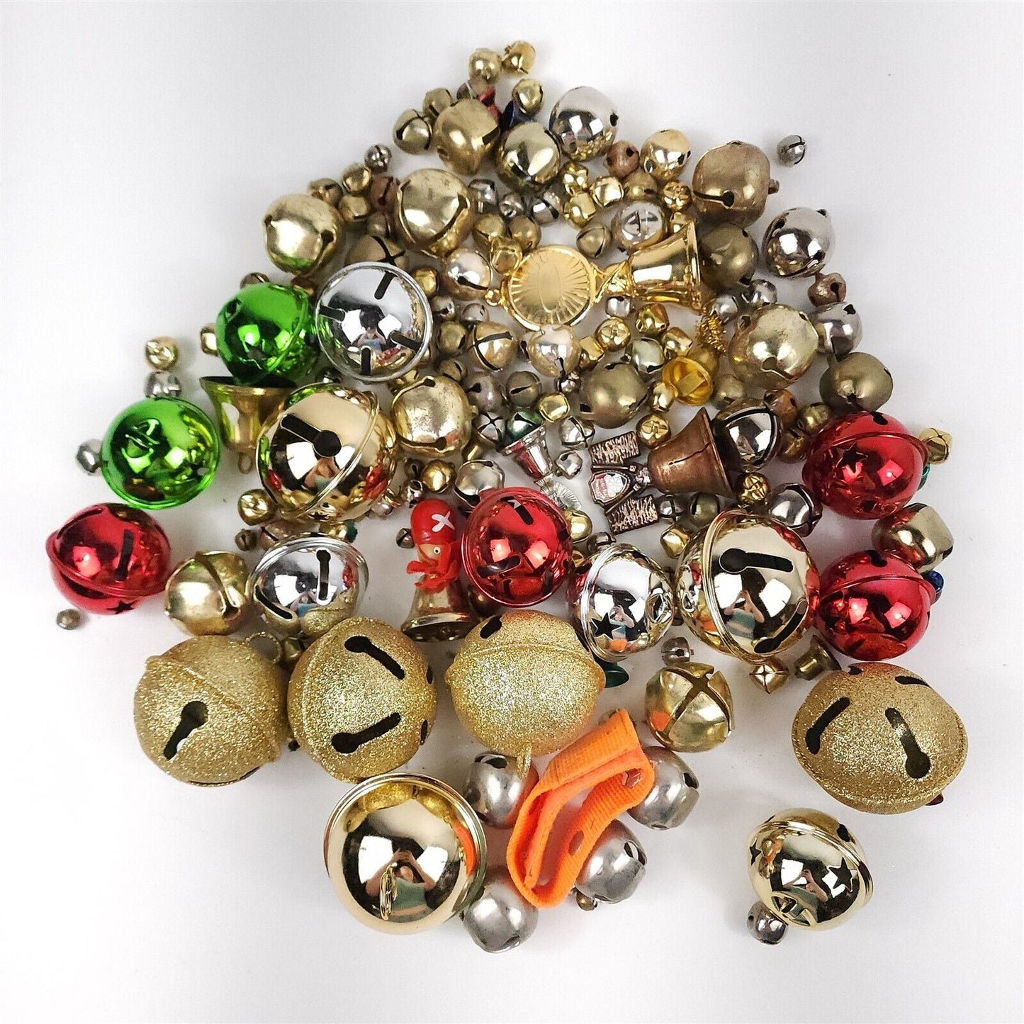 Lot of 160+ Metal Jingle Bells Arts Crafts Misc.