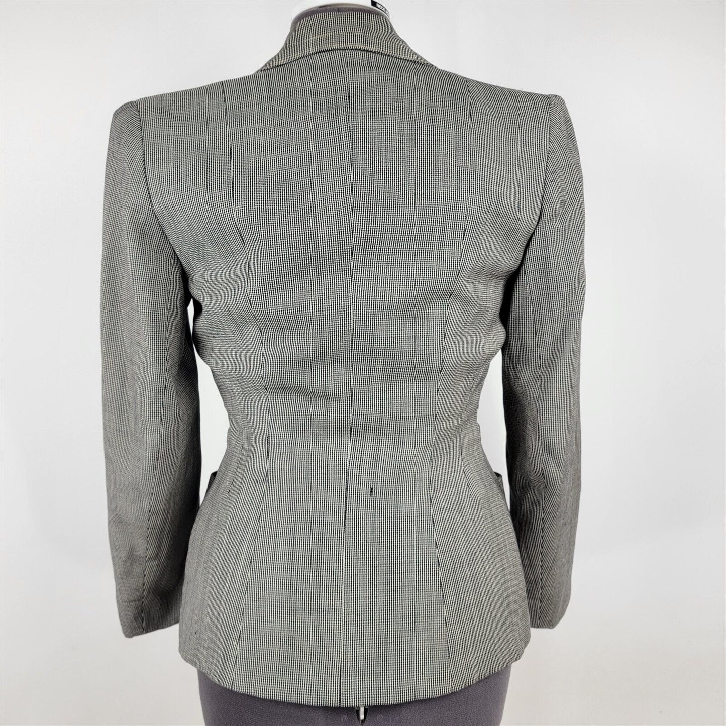 Vintage Junior Deb Black & White Blazer Career Jacket