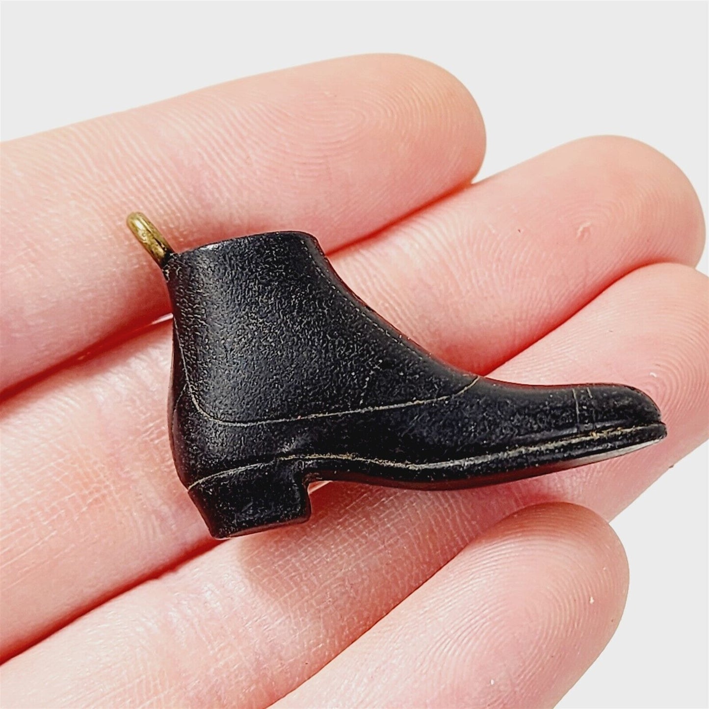 Vintage Ellet Kendall Shoe Co. Shoe Fob Charm Black Boot