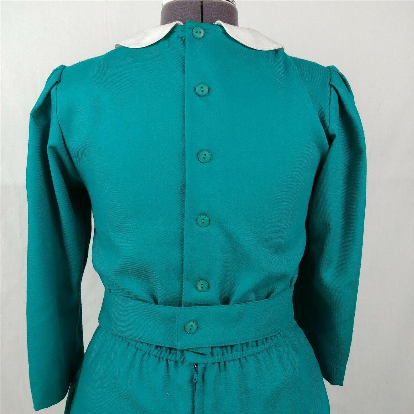 Petite Lanz Vintage Teal 3/4 Sleeve Dress Womens Size 10