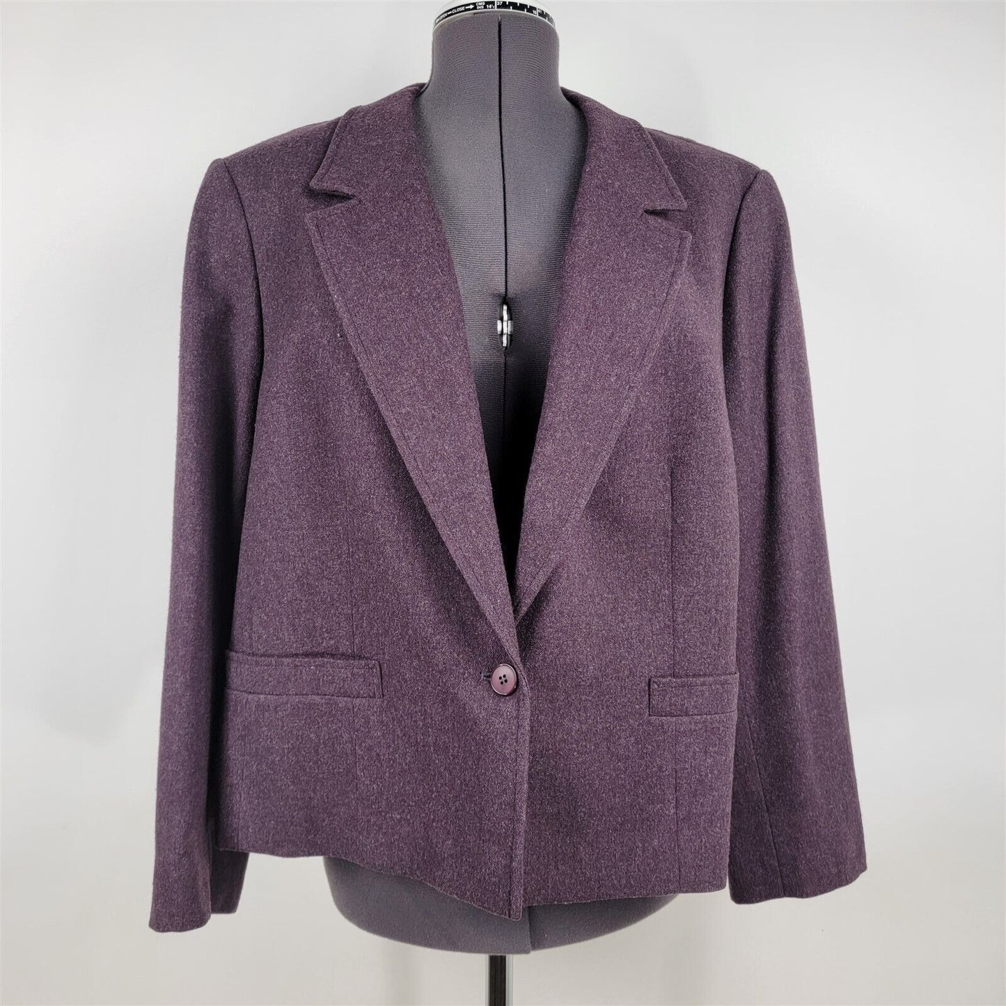 Vintage Pendleton Purple Single Button Blazer Womens