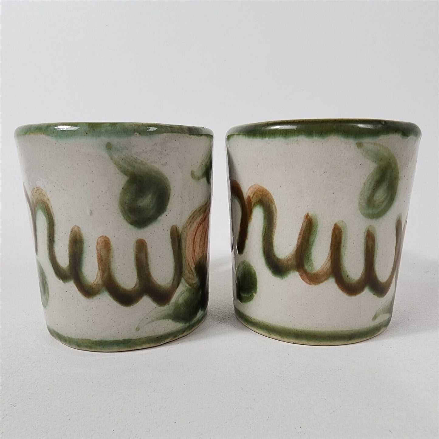 2 John B Taylor JBT Harvest Pear Stoneware Vintage Coffee Mugs Cups - 3 1/4"