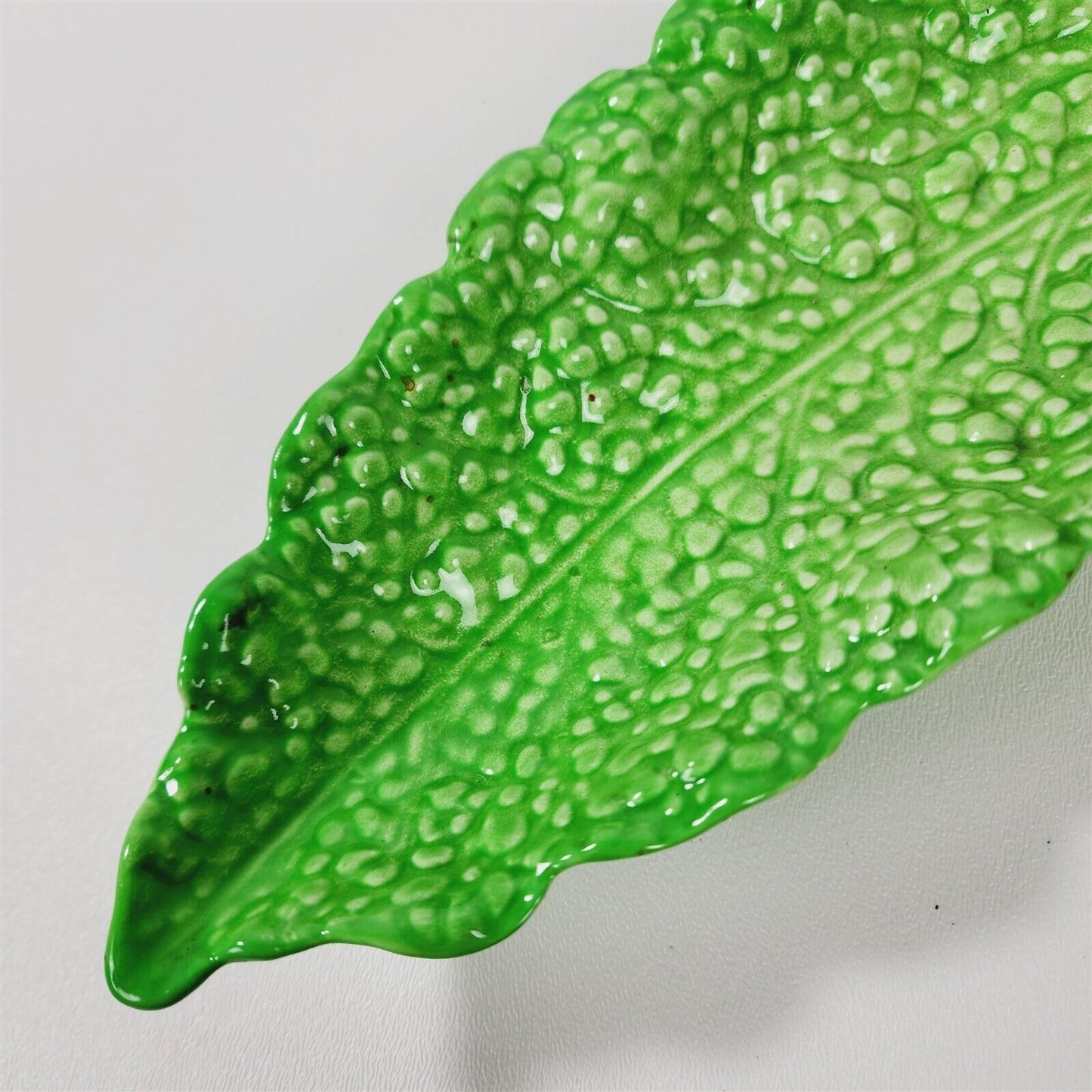 Vintage Carlton Ware Cabbage Leaf w/ Tomatoes Serving Dish Oblong Bowl - 11 3/4"