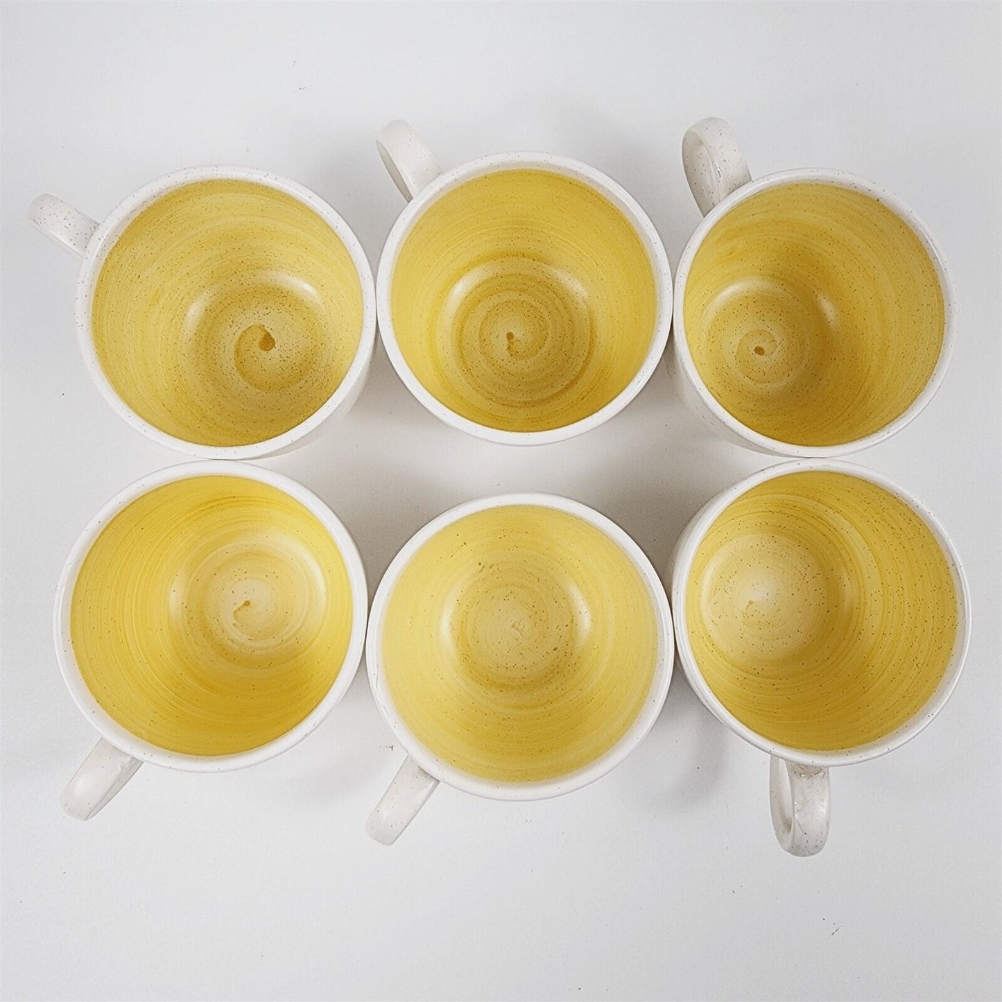 6 Vintage Franciscan Hacienda Gold Beige Speckled Tea Cups