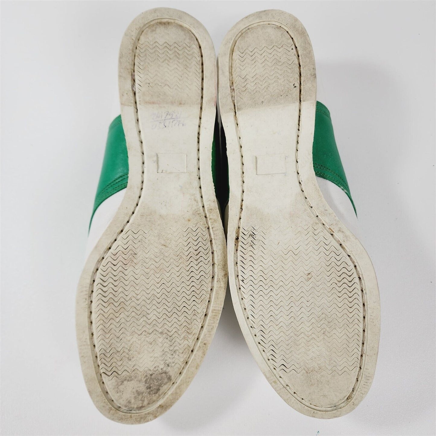 Vintage 1980's Polo by Ralph Lauren Green White Saddle Shoes Size 7.5 B