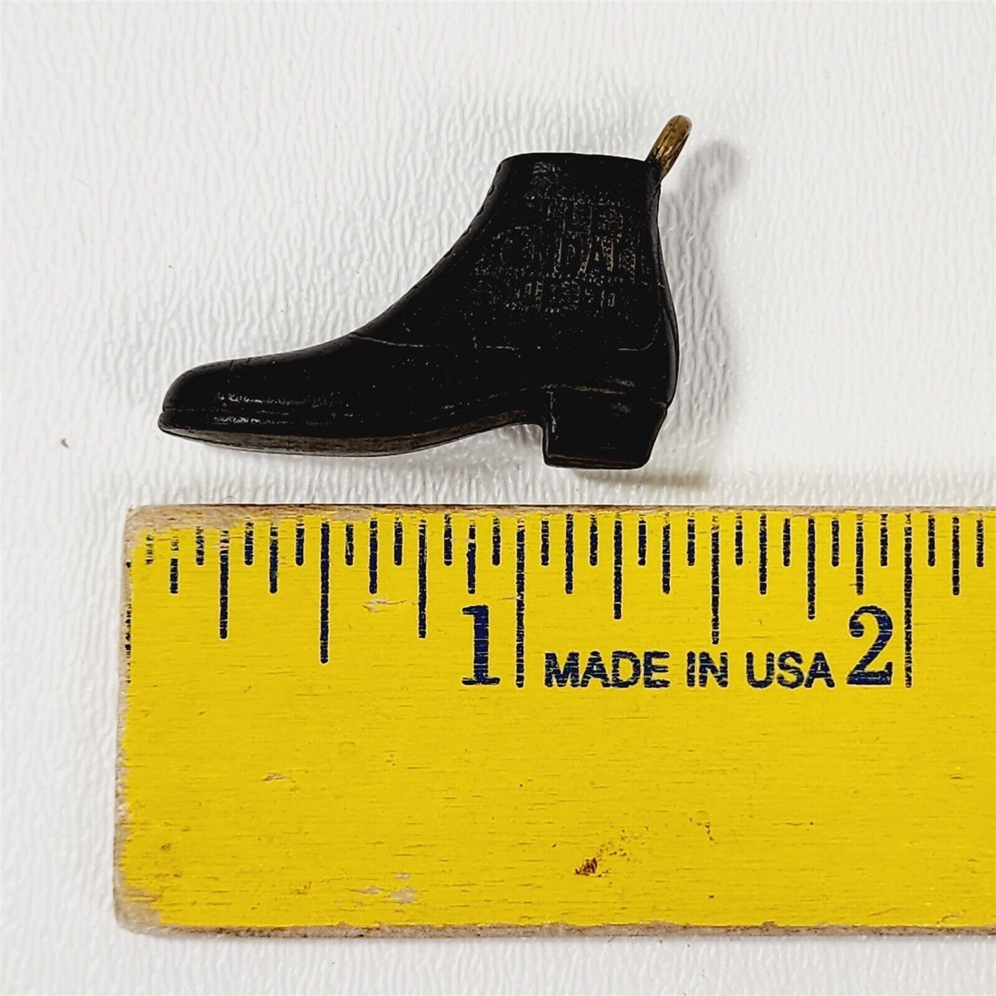 Vintage Ellet Kendall Shoe Co. Shoe Fob Charm Black Boot