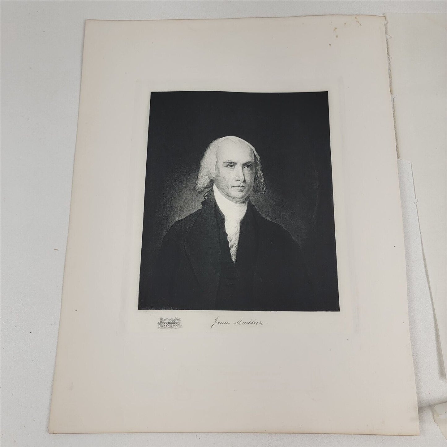 James Madison 1901 White House Gallery Official Portraits US Presidents Gravure