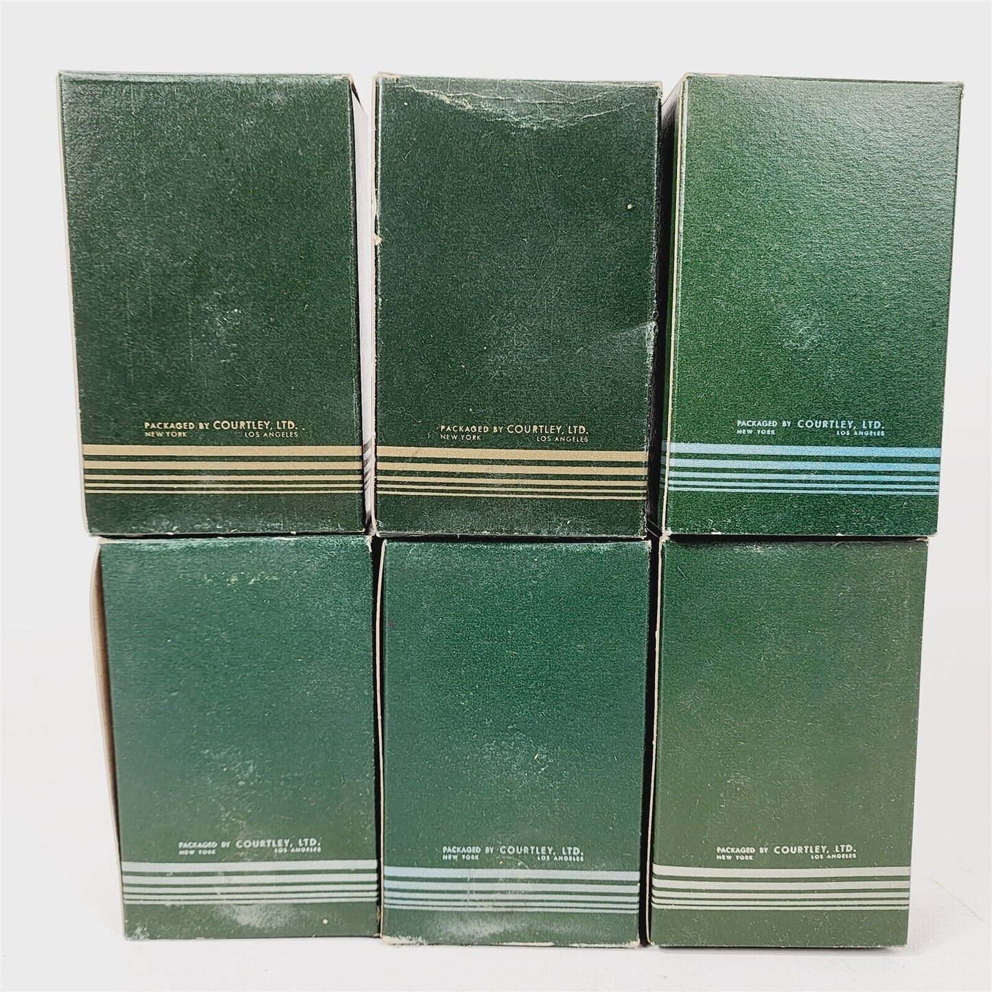 6 Vintage Courtley Green Mens 2 Cologne, 2 After Shave, 2 Powder #3