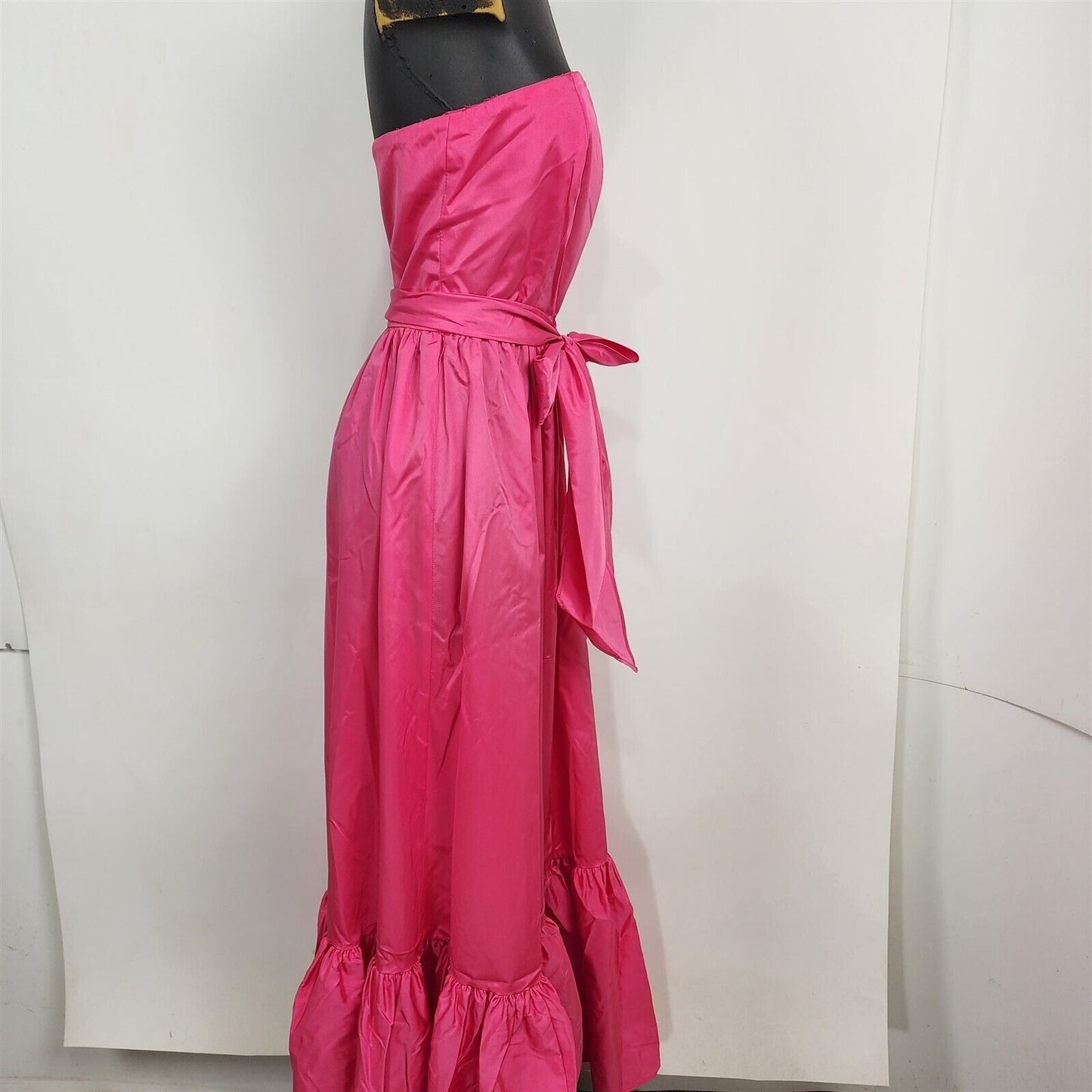 Vintage Briar Patch Juniors Pink Strapless Maxi Dress Size 9