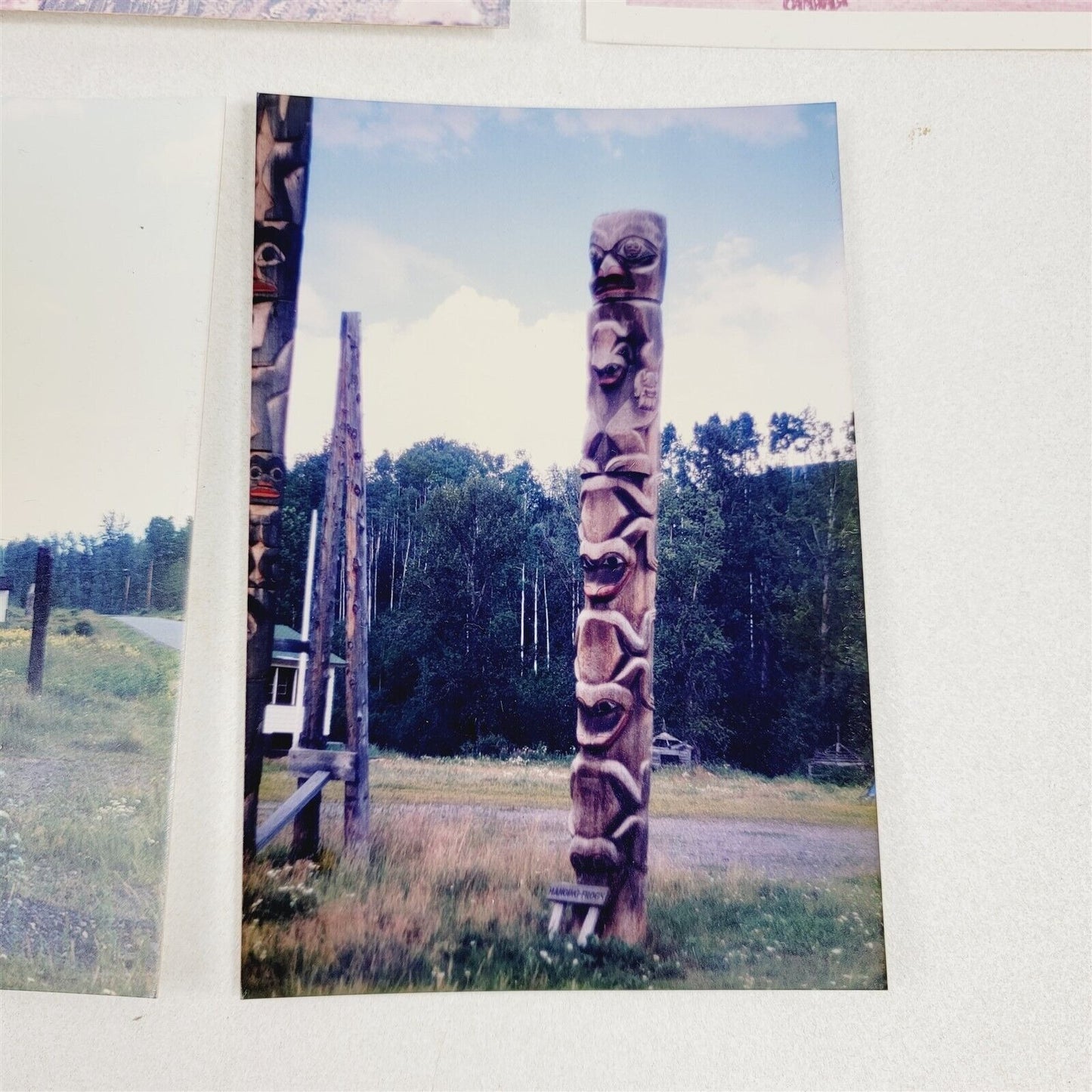 9 Vintage Photos Totem Poles Native American Tourism 1950s-80s Photography Lot