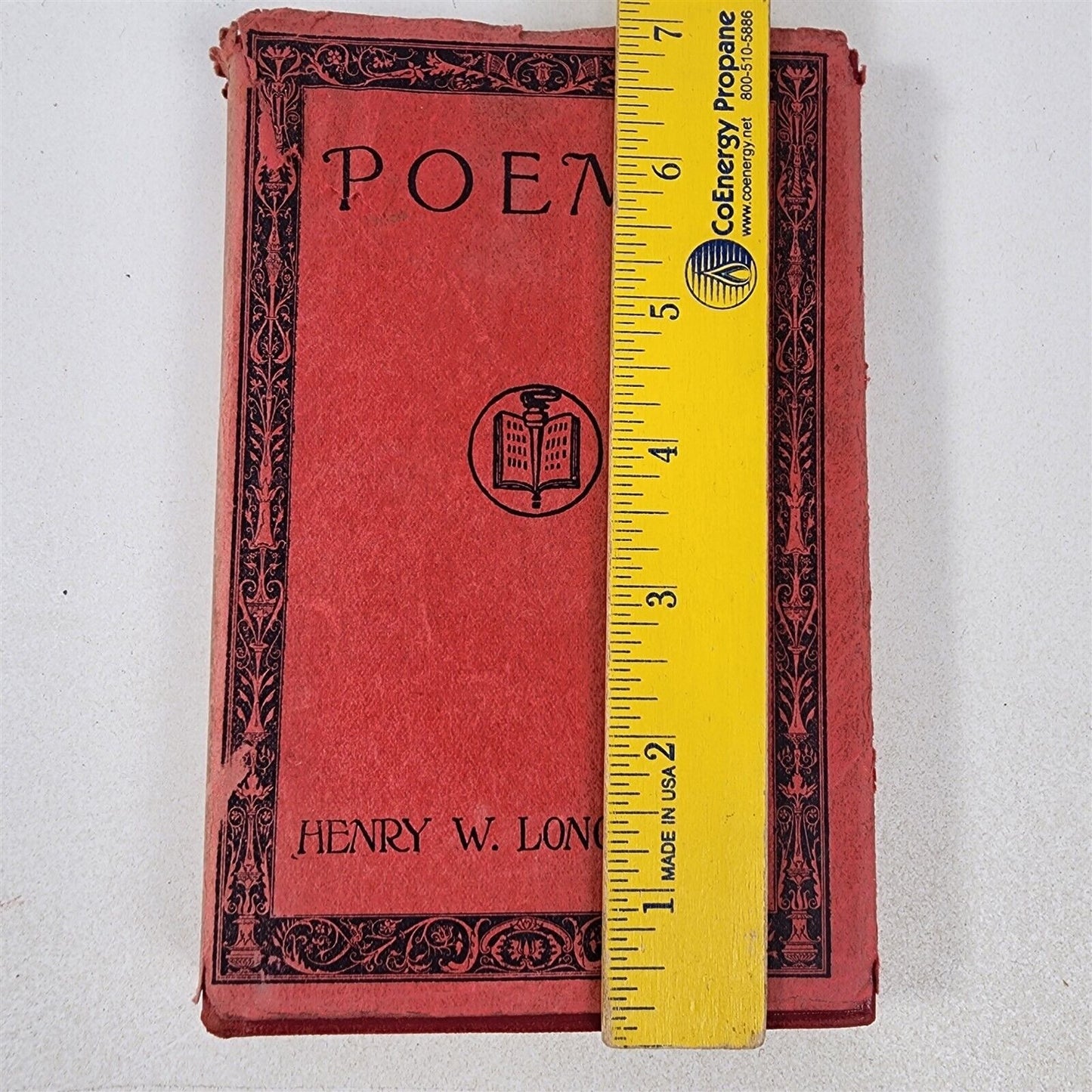 Poems by Henry W. Longfellow Leatherbound with Dust Jacket 1901