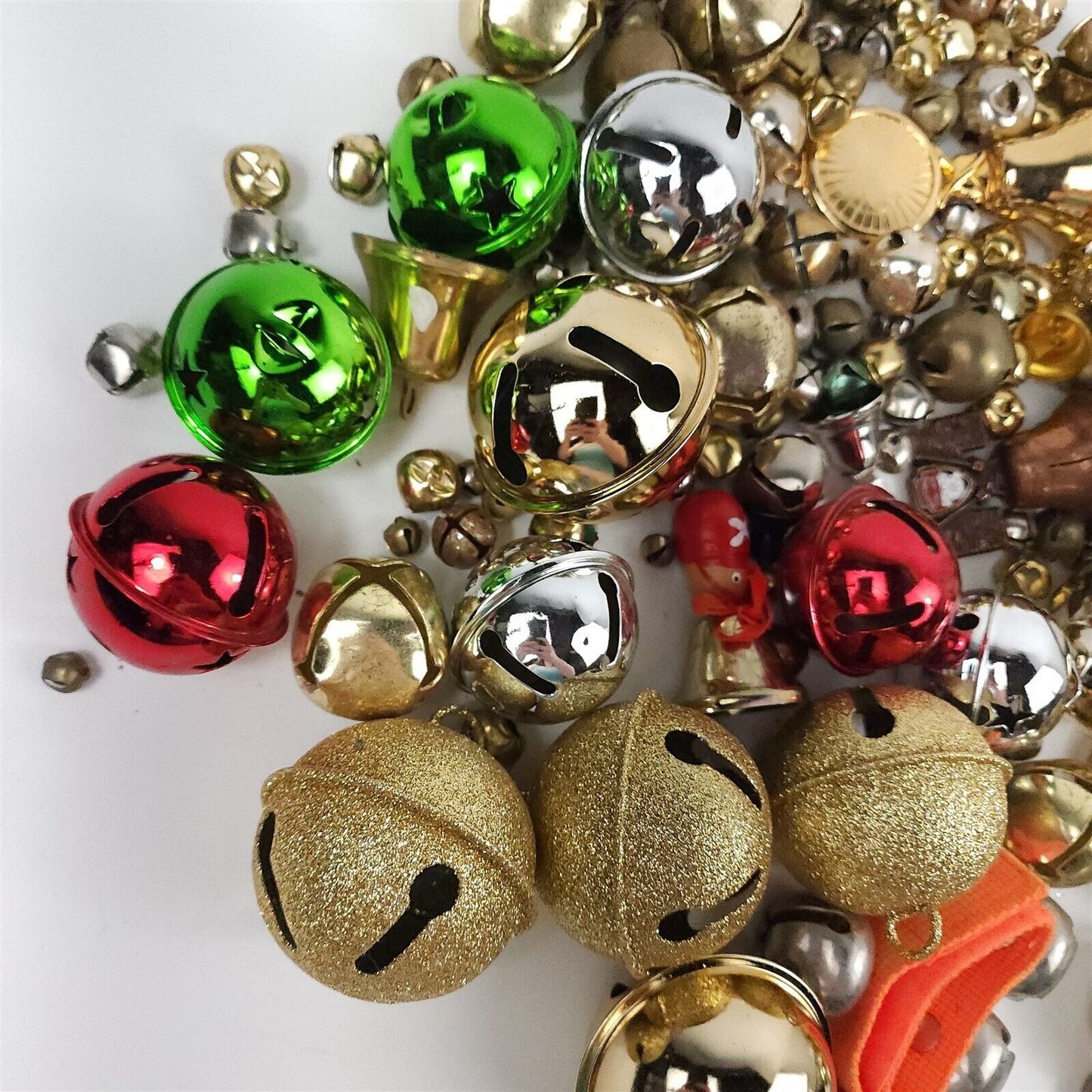 Lot of 160+ Metal Jingle Bells Arts Crafts Misc.