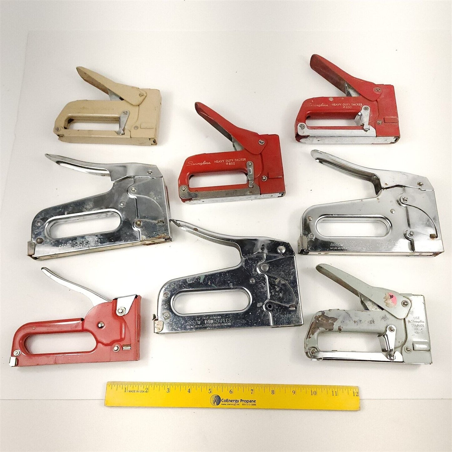 8 Staplers Staple Guns Arrow Swingline Heavy Duty