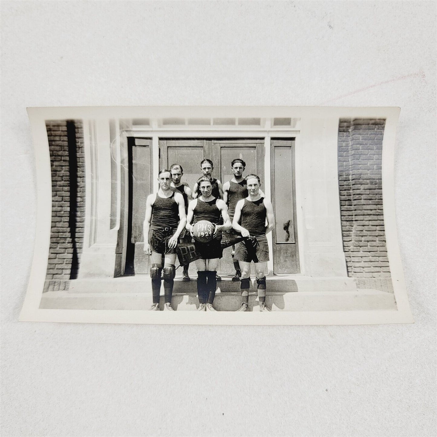 3 Vintage Photos 1924 PHS Portland OR High School Boys Basketball Team Pictures