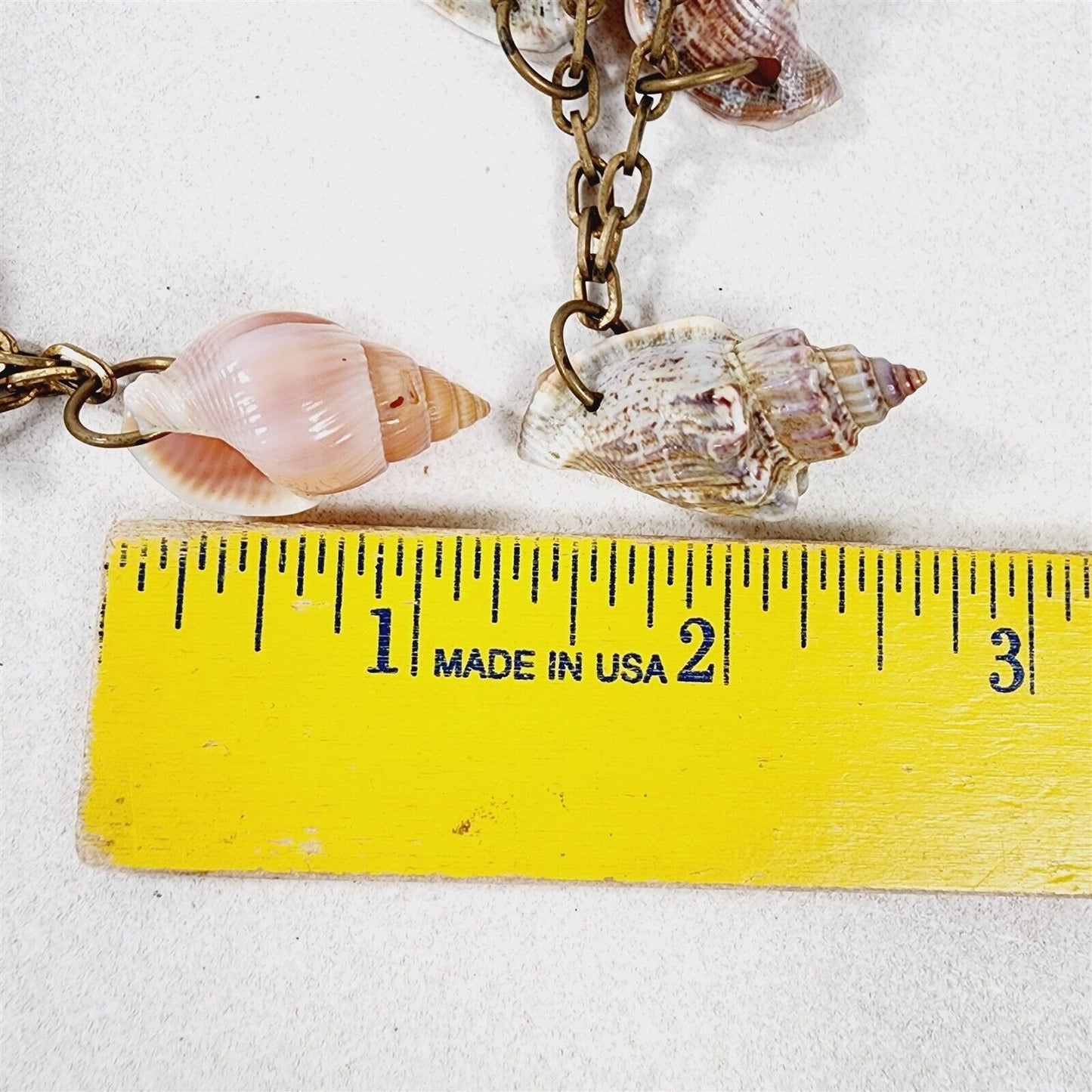 2 Vintage Sea Shell Small Conch Nautical Necklaces - Need New Clasps