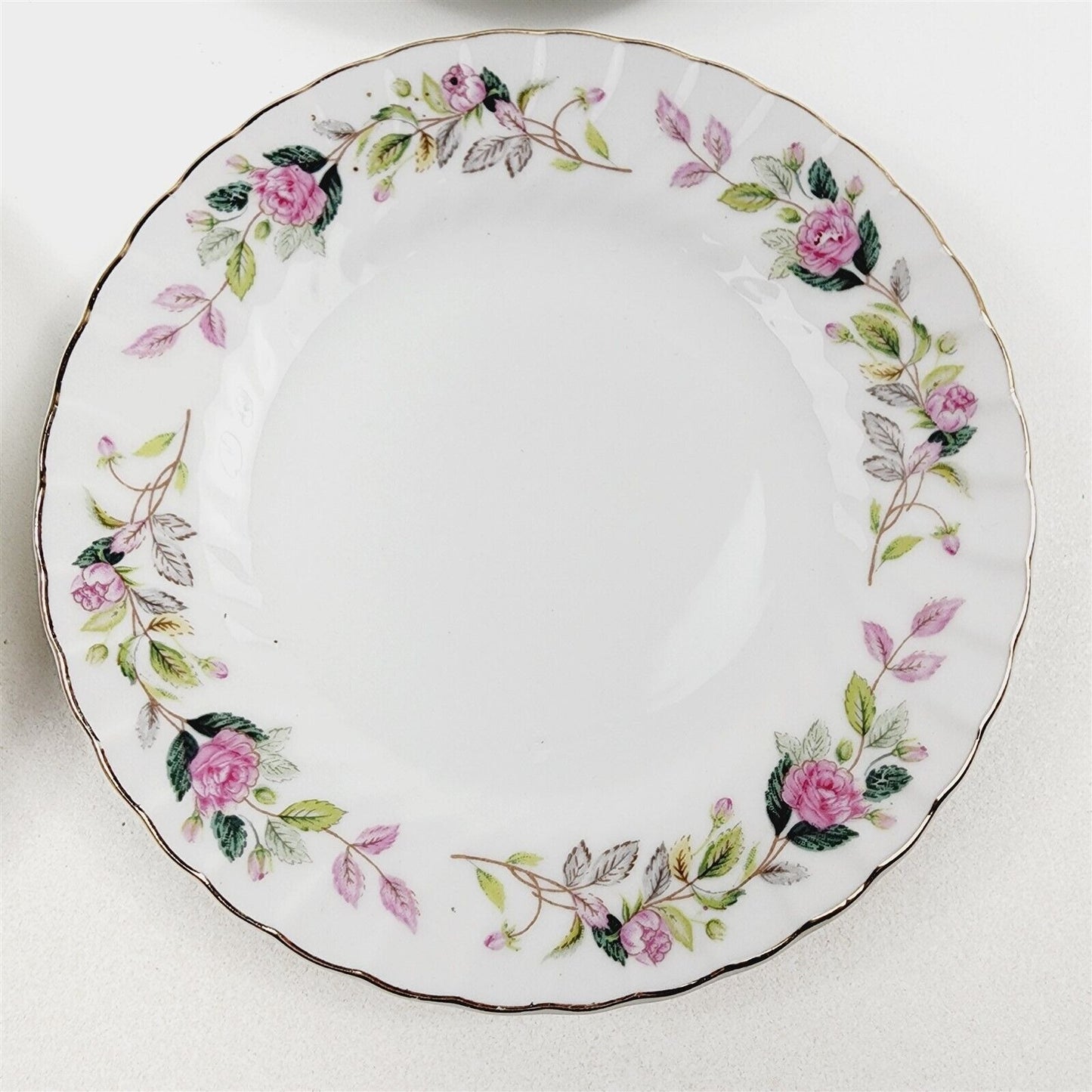 6 Creative China 2345 Regency Rose Pink Floral Bread Butter Plates - 6 3/8"