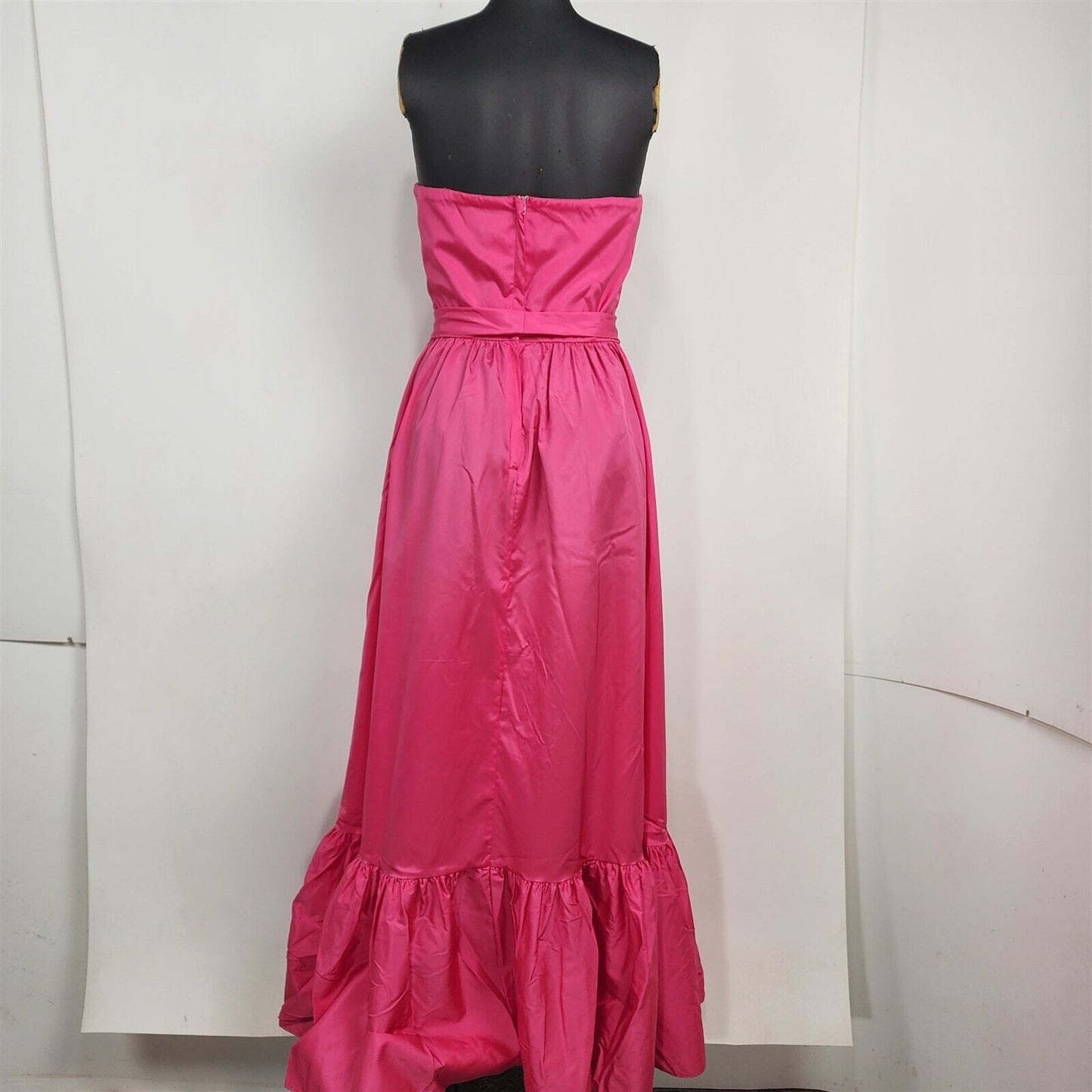 Vintage Briar Patch Juniors Pink Strapless Maxi Dress Size 9