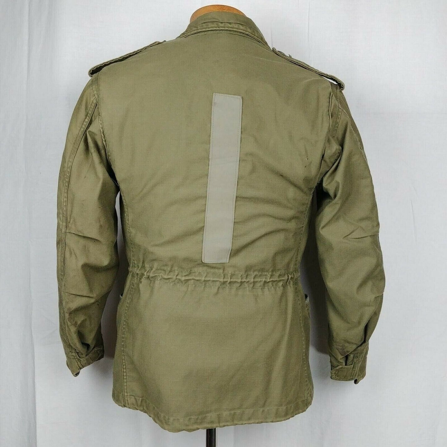 US Military Olive Drab Green Cold Weather Field Coat Jacket Mens Size Small