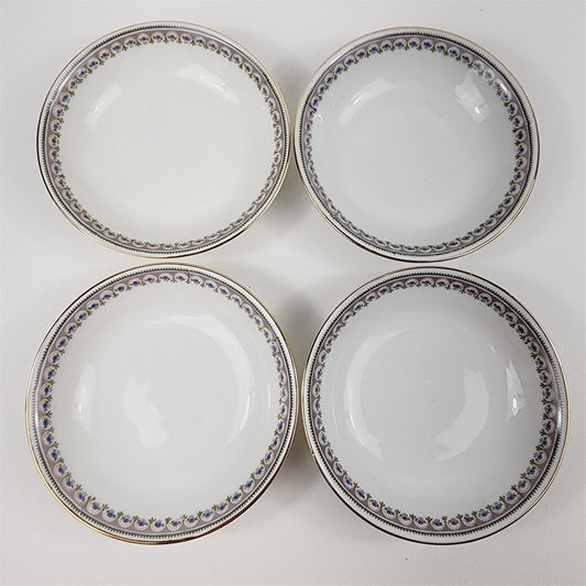 4 Vintage KPM Germany The Emden Porcelain Berry Dessert Bowls - 5 3/8"