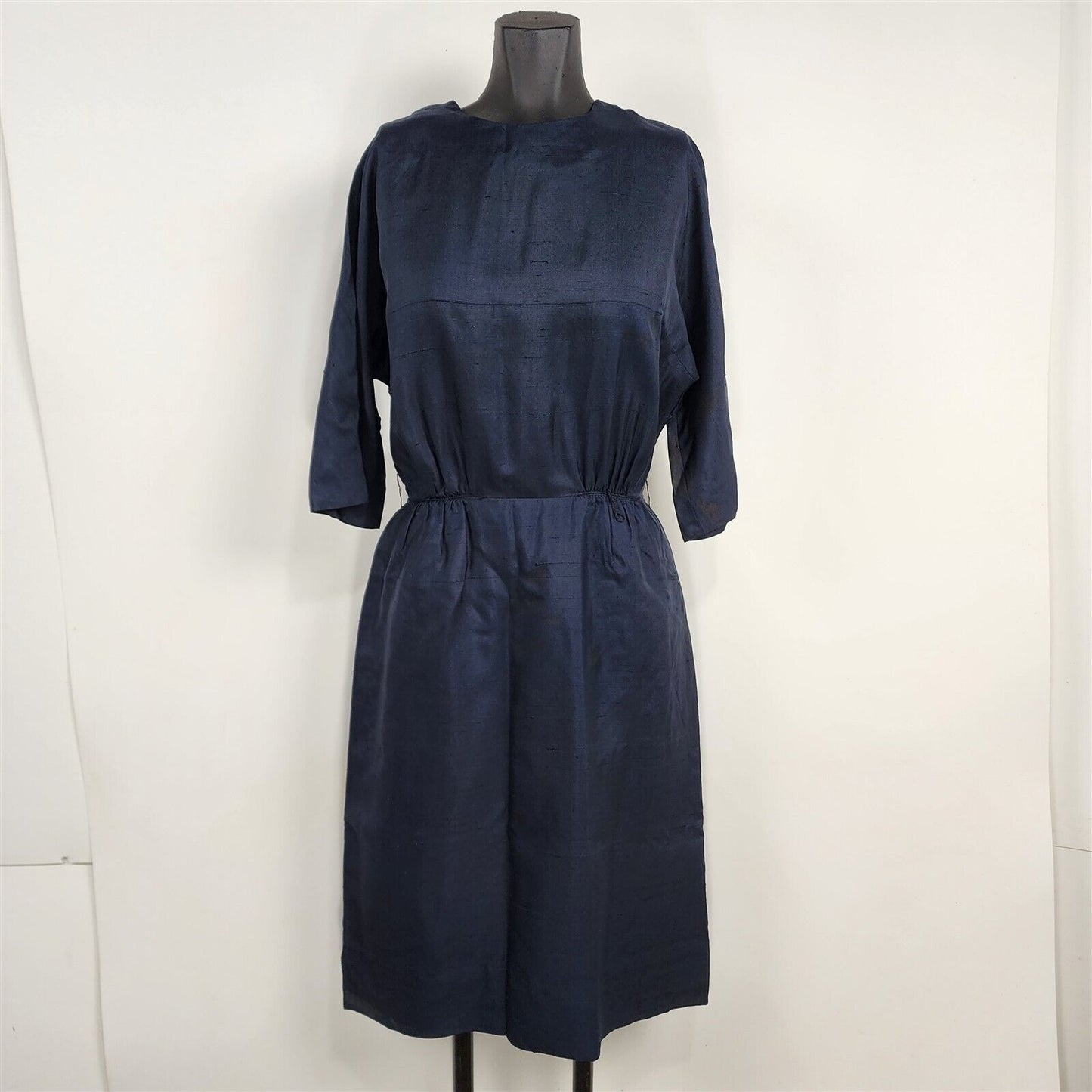 Vintage 1950s/60s R&K Originals Navy Blue Dress Womens Size S