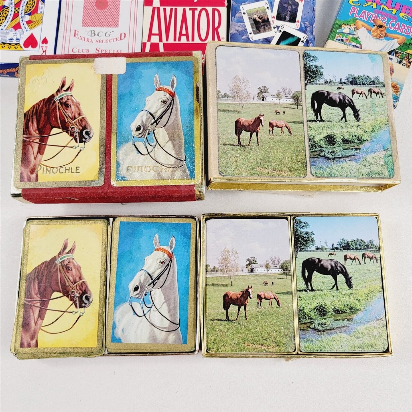 23 Decks of Playing Cards Hoyle Alaska Joe Camel Vintage Horses Bushmills