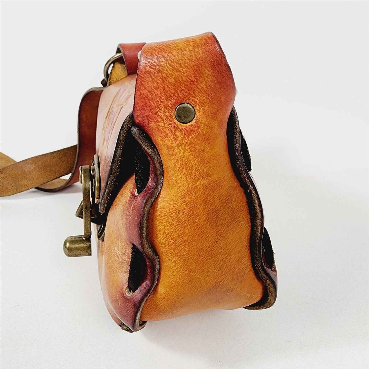 Vintage Leather Purse Handbag Shoulder Bag Unicorn Sunset