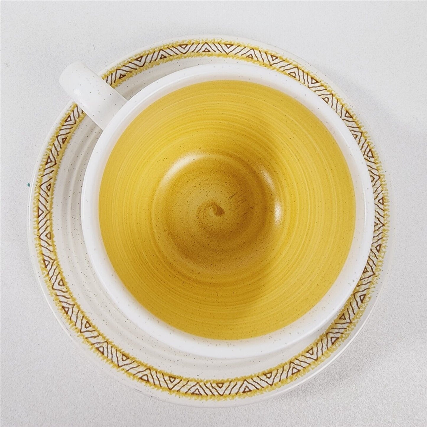 4 Pc Vintage Franciscan Hacienda Gold Yellow Place Setting Plates, Cup & Saucer